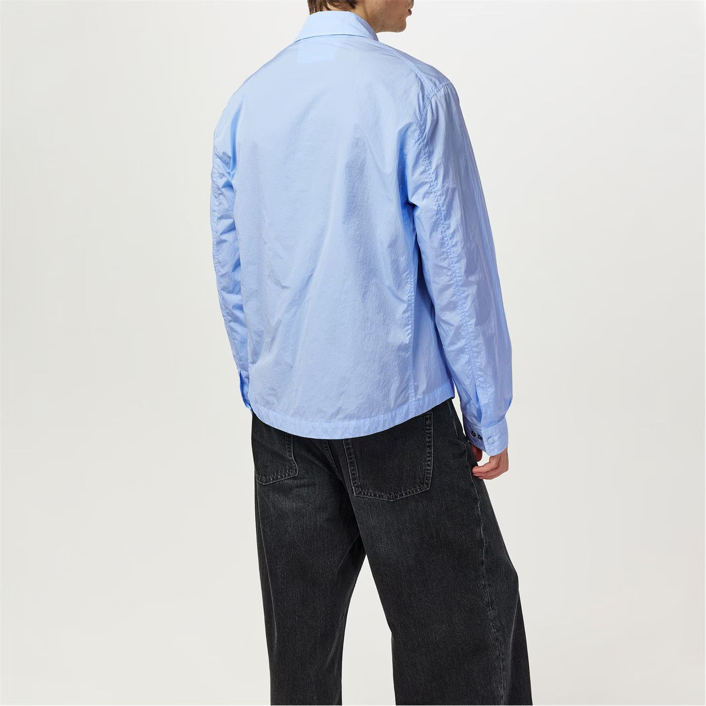 C.P. Company o1g2r1mq0426 Chrome-R Long Sleeve Overshirt in Blue Size US XXL / EU 58 / 5 - 2 Thumbnail