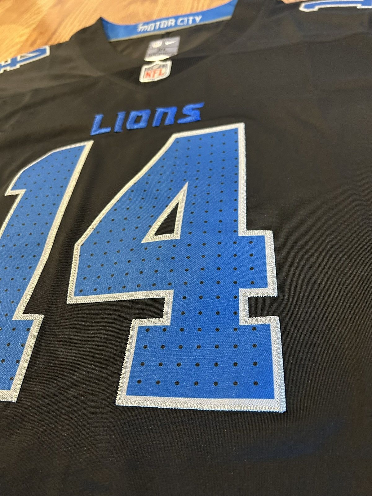 Nike NEW Amon-Ra St. Brown Lions Black Alternate Jersey NFL Large Size US L / EU 52-54 / 3 - 3 Thumbnail