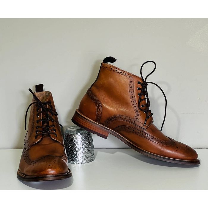 Aston grey wingtip clearance boots