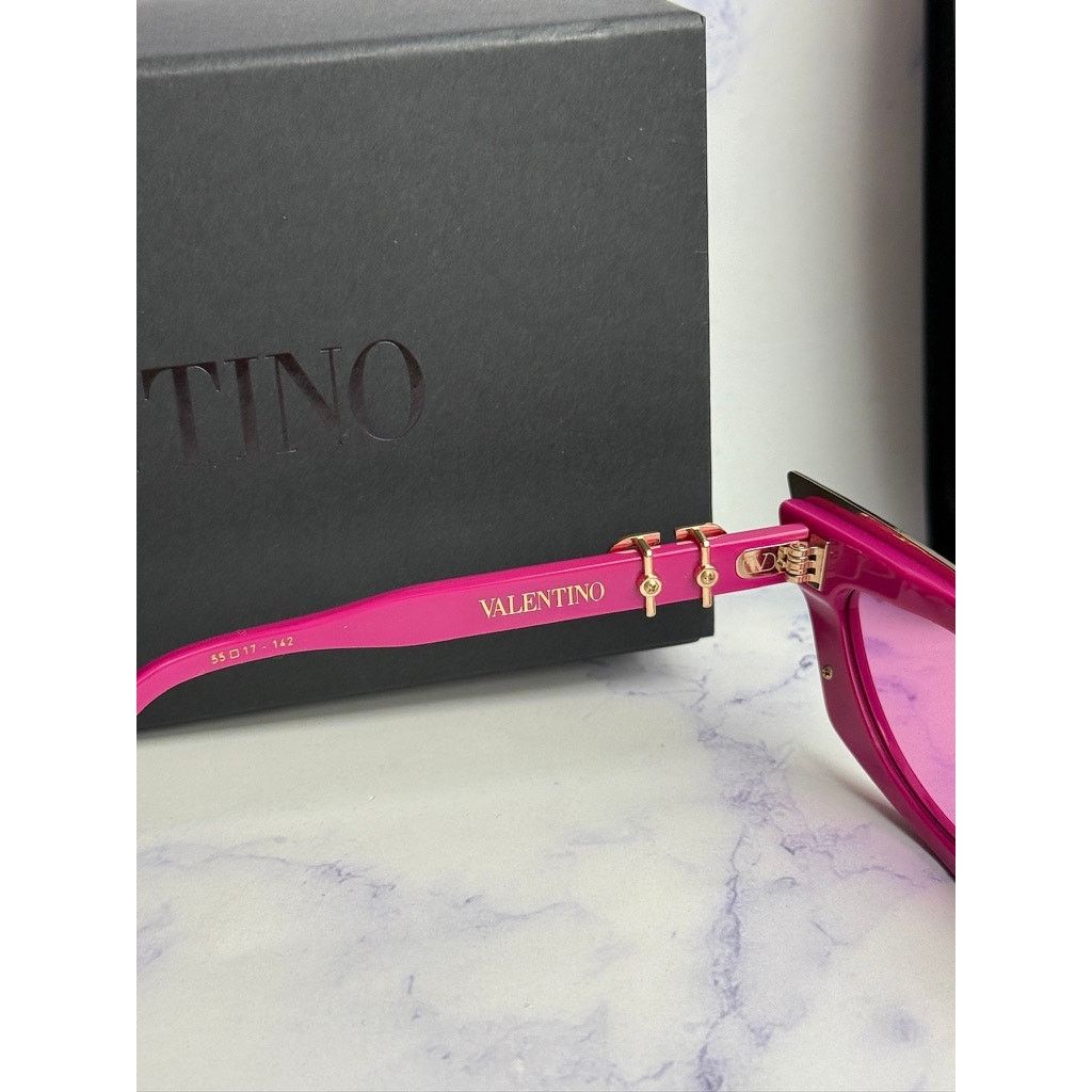 Valentino NEW Valentino V-Goldcut VLS113-C Pink Cat Eye Sunglasses Size ONE SIZE - 7 Thumbnail