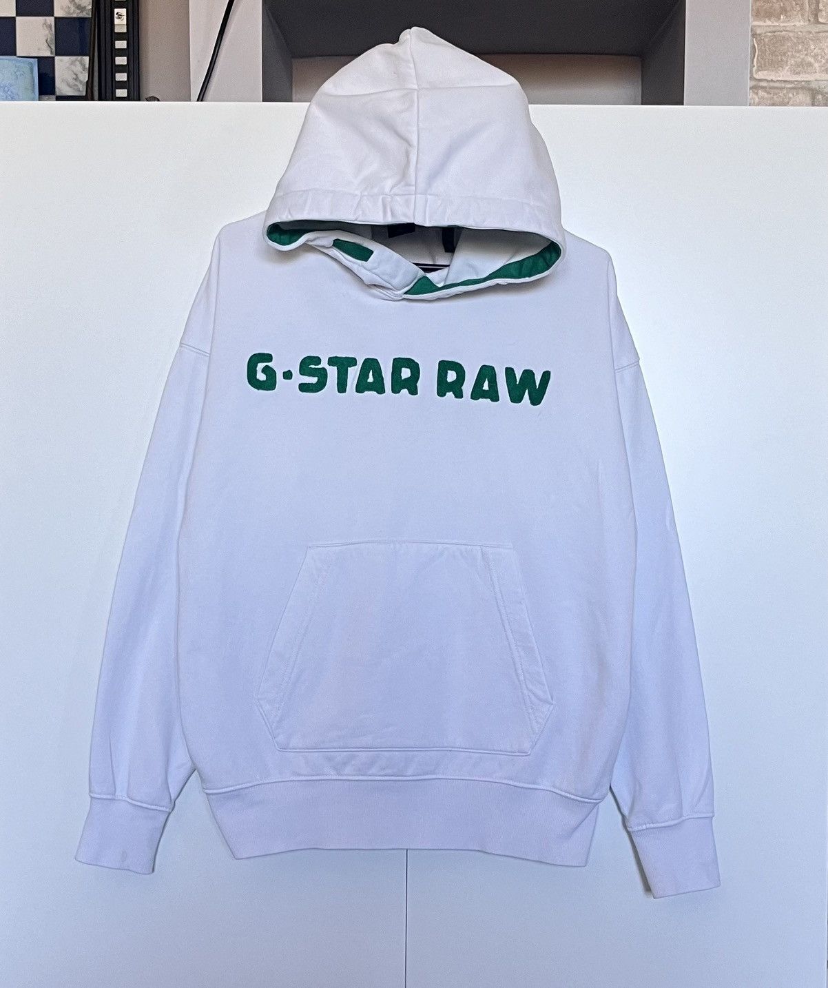 G-Star × Vintage Vintage y2k Avantgarde Gstar Raw Big Logo Hoodie Size US S / EU 44-46 / 1 - 3 Thumbnail