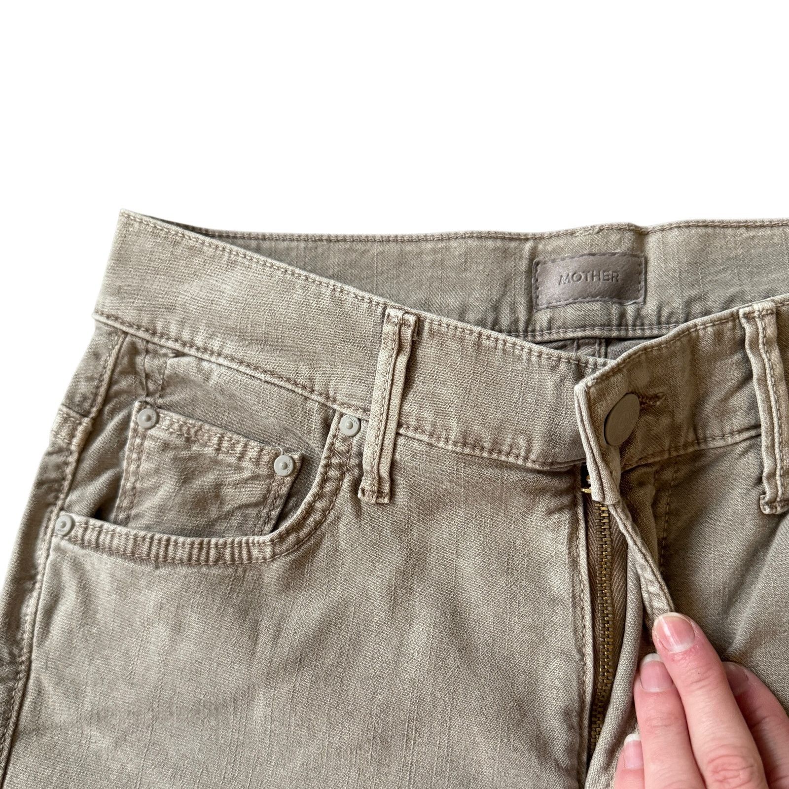 MOTHER Mother The Insider Ankle Fray Chalk It Up Size 28" / US 6 / IT 42 - 11 Thumbnail