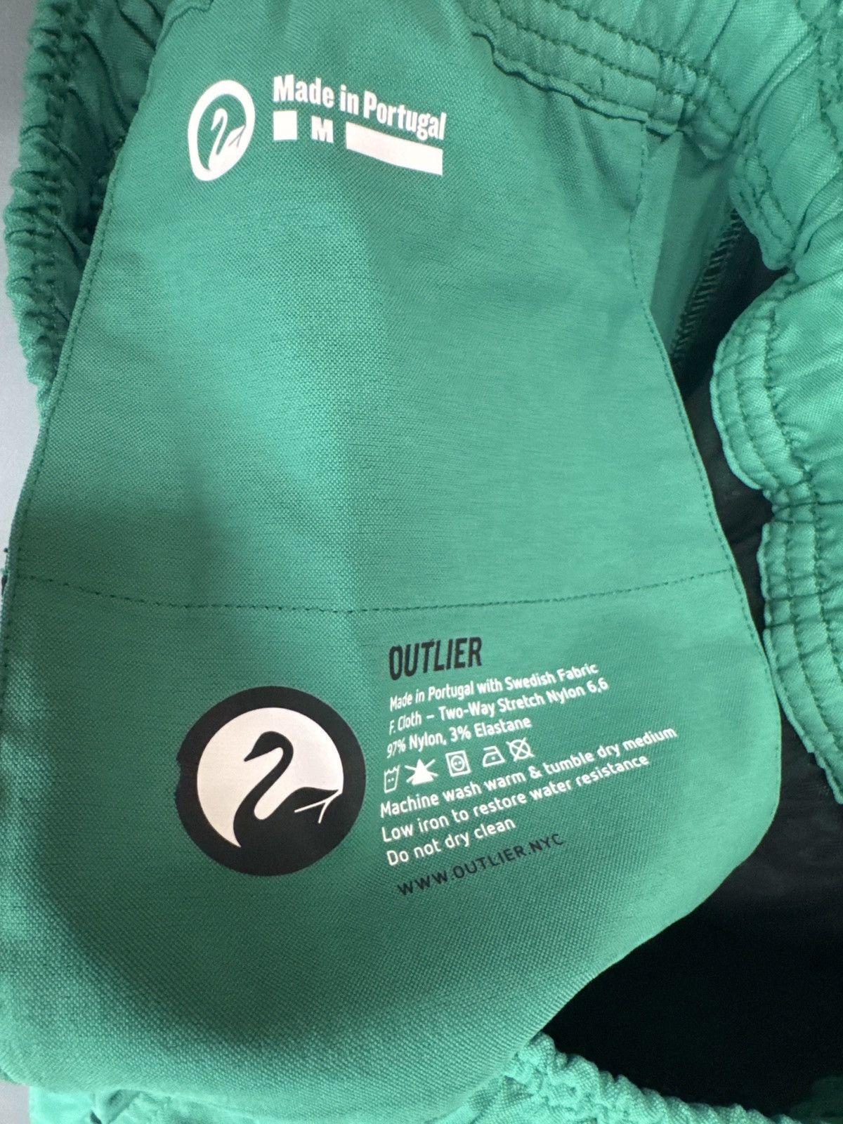 Outlier Outlier Futurebigs Medium Shorts - Pure Green Size US 32 / EU 48 - 3 Thumbnail
