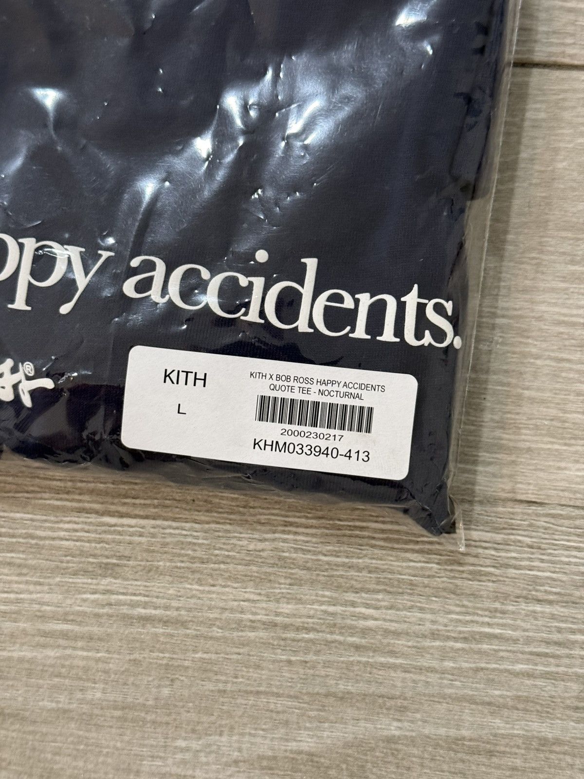 Kith KITH Bob Ross Happy Accidents Quote Tee Nocturnal Sz Large Size US L / EU 52-54 / 3 - 11 Thumbnail