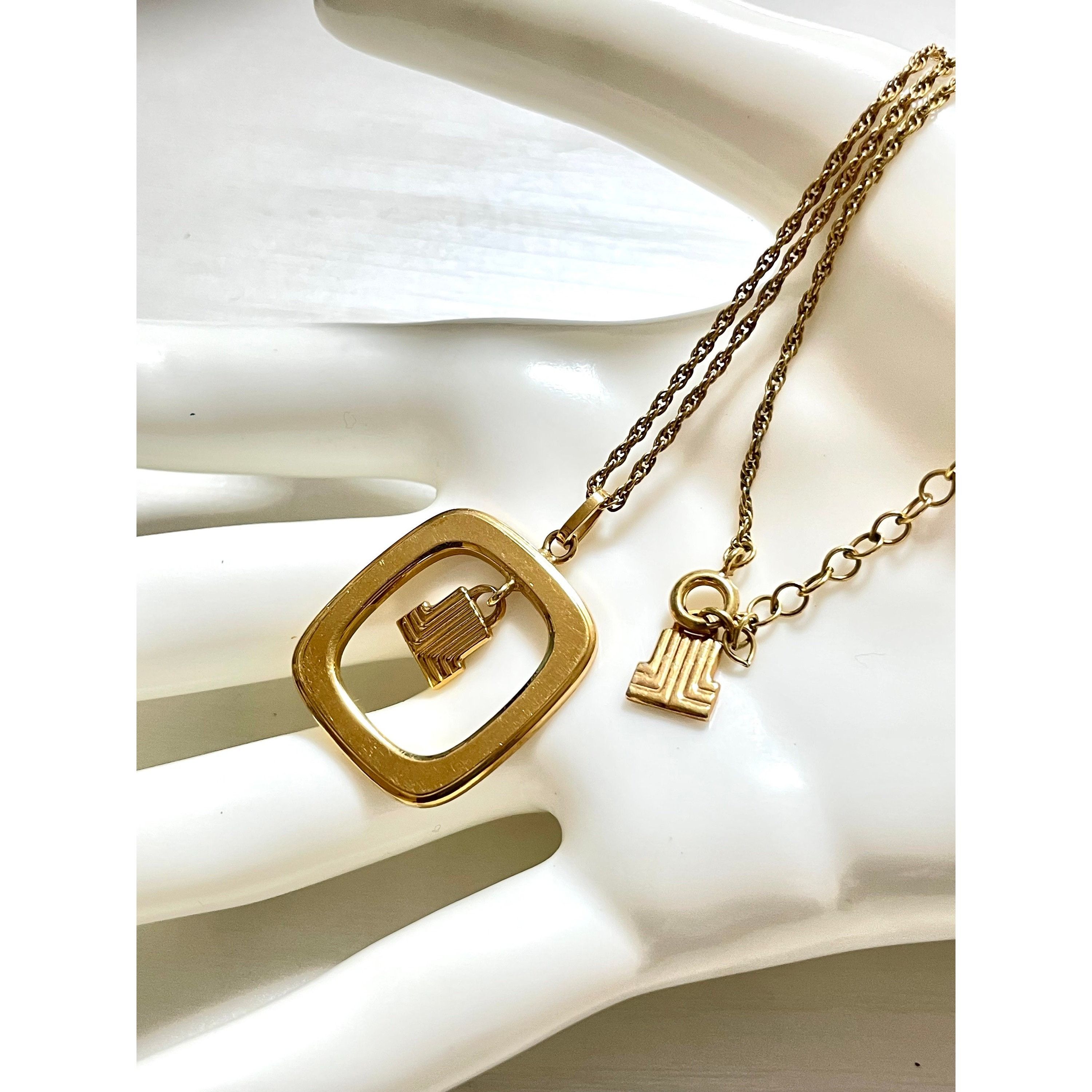 Lanvin Vintage LANVIN golden skinny chain necklace with square top Size ONE SIZE - 9 Thumbnail