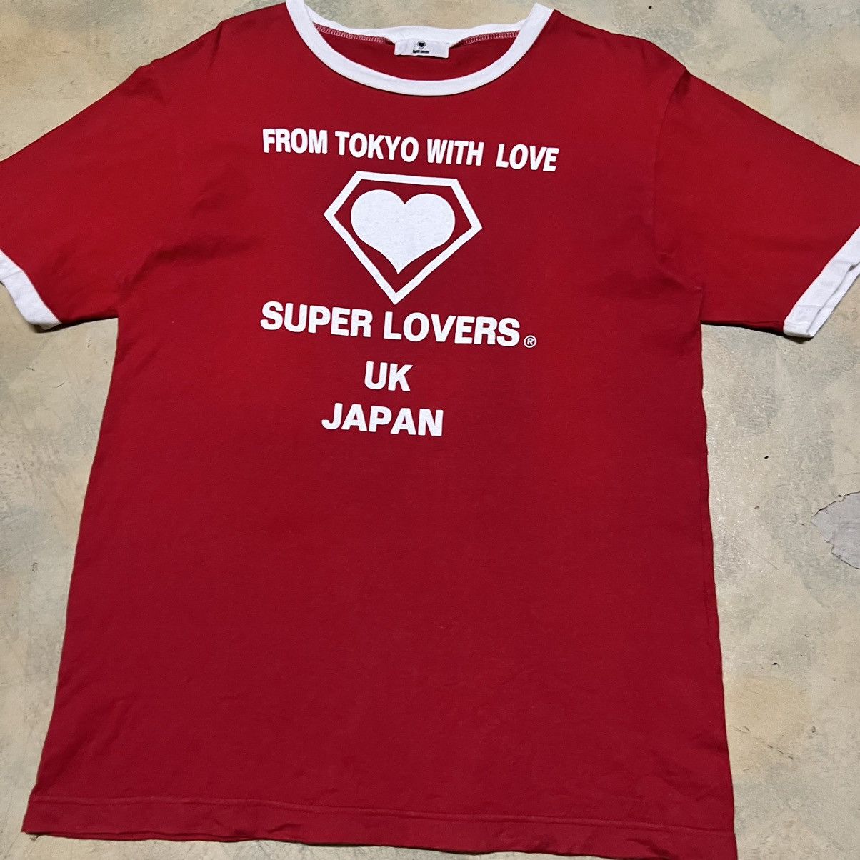 Japanese Brand Japanese Brand Super Lovers Lovers Rock Big Logo T Shirt Size US S / EU 44-46 / 1 - 3 Thumbnail