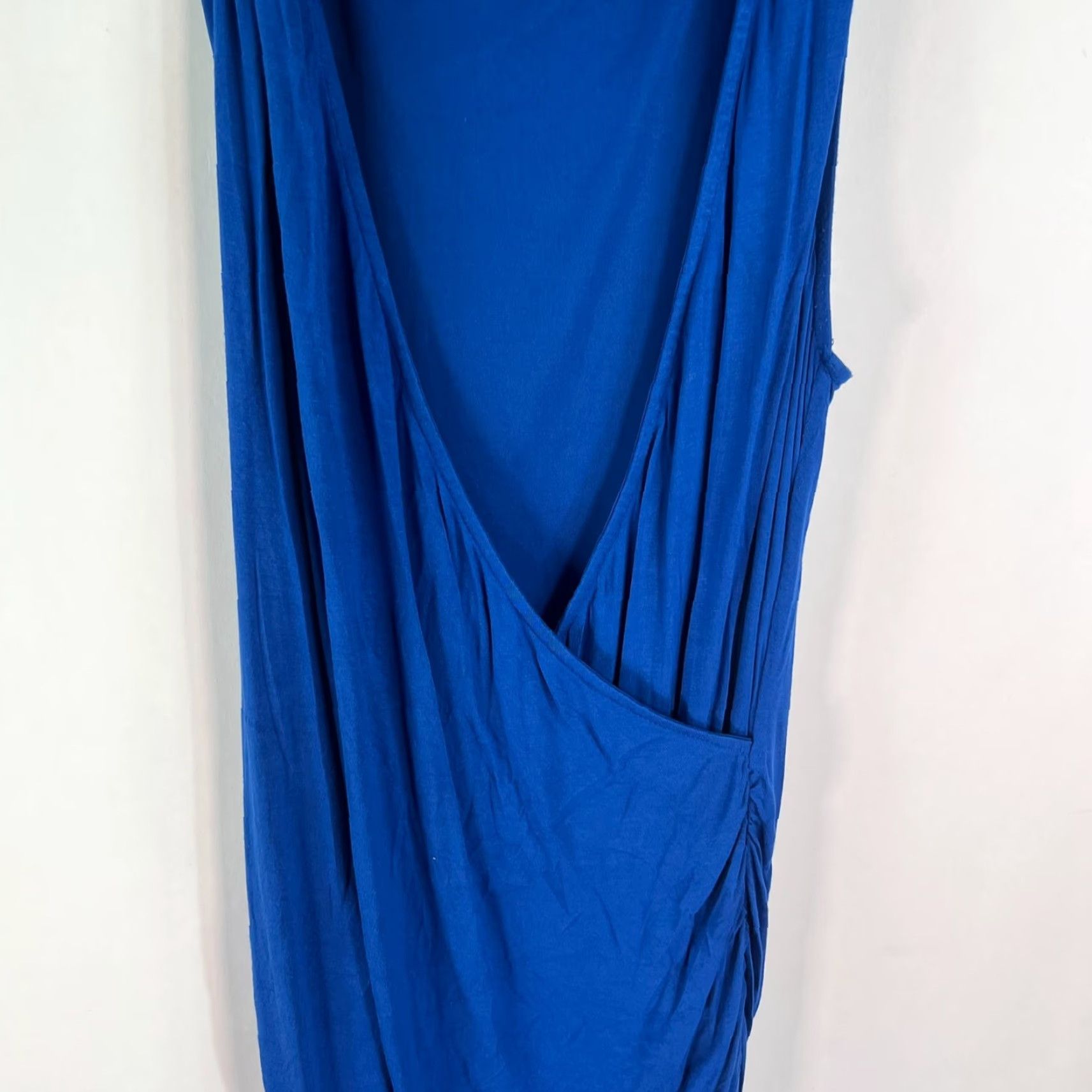 Mossimo VINTAGE Mossimo Dress Women Maxi Wrap Dress Ruched Mermaid Casual Blue XL Summer Size XL / US 12-14 / IT 48-50 - 3 Thumbnail