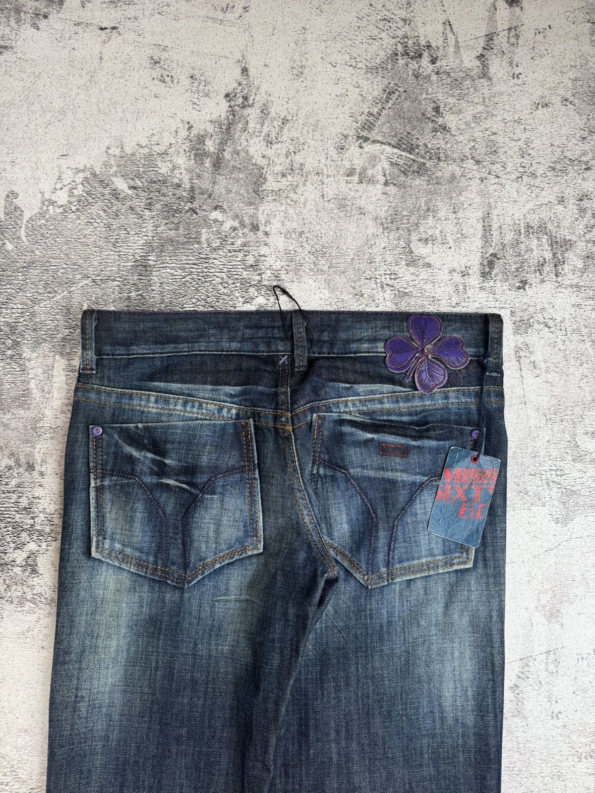 Miss Sixty × Vintage NEW Miss Sixty Karen Rap Hip Hop 00s Y2K Denim Jeans Trousers Size 32" / US 10 / IT 46 - 8 Thumbnail