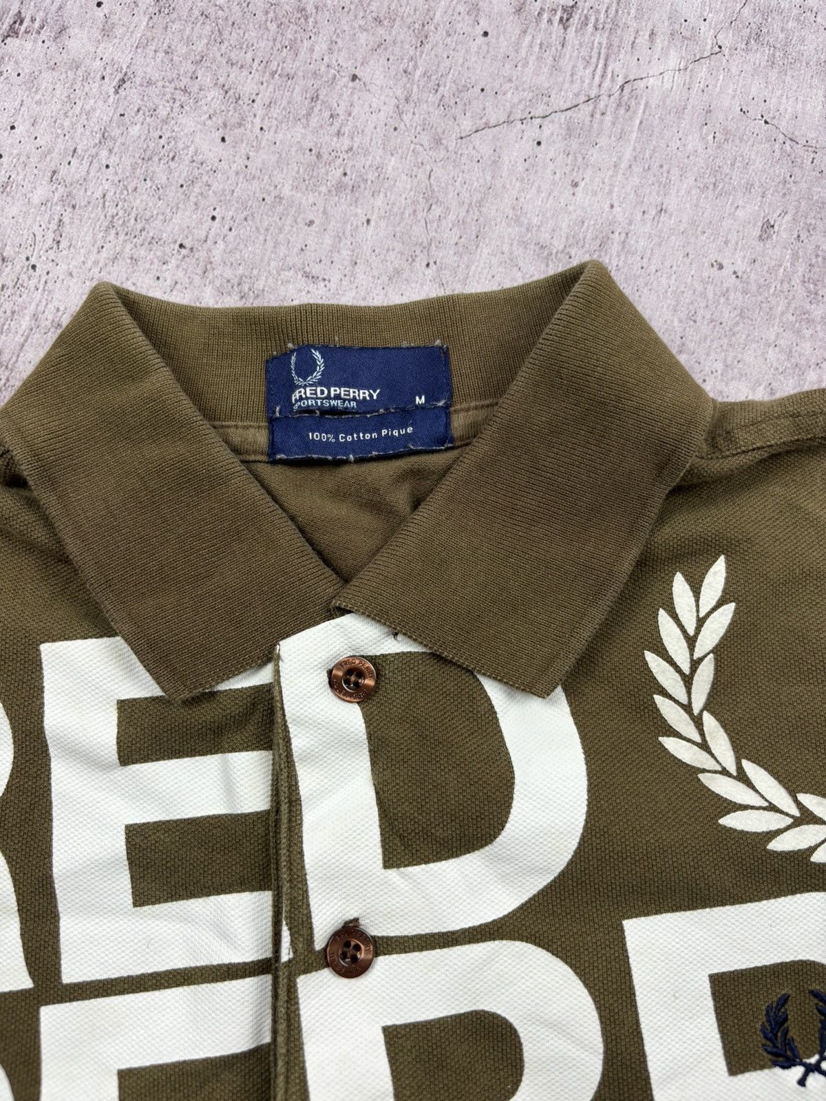 Fred Perry Fred Perry Big Logo Polo t shirt size M Size US M / EU 48-50 / 2 - 2 Thumbnail