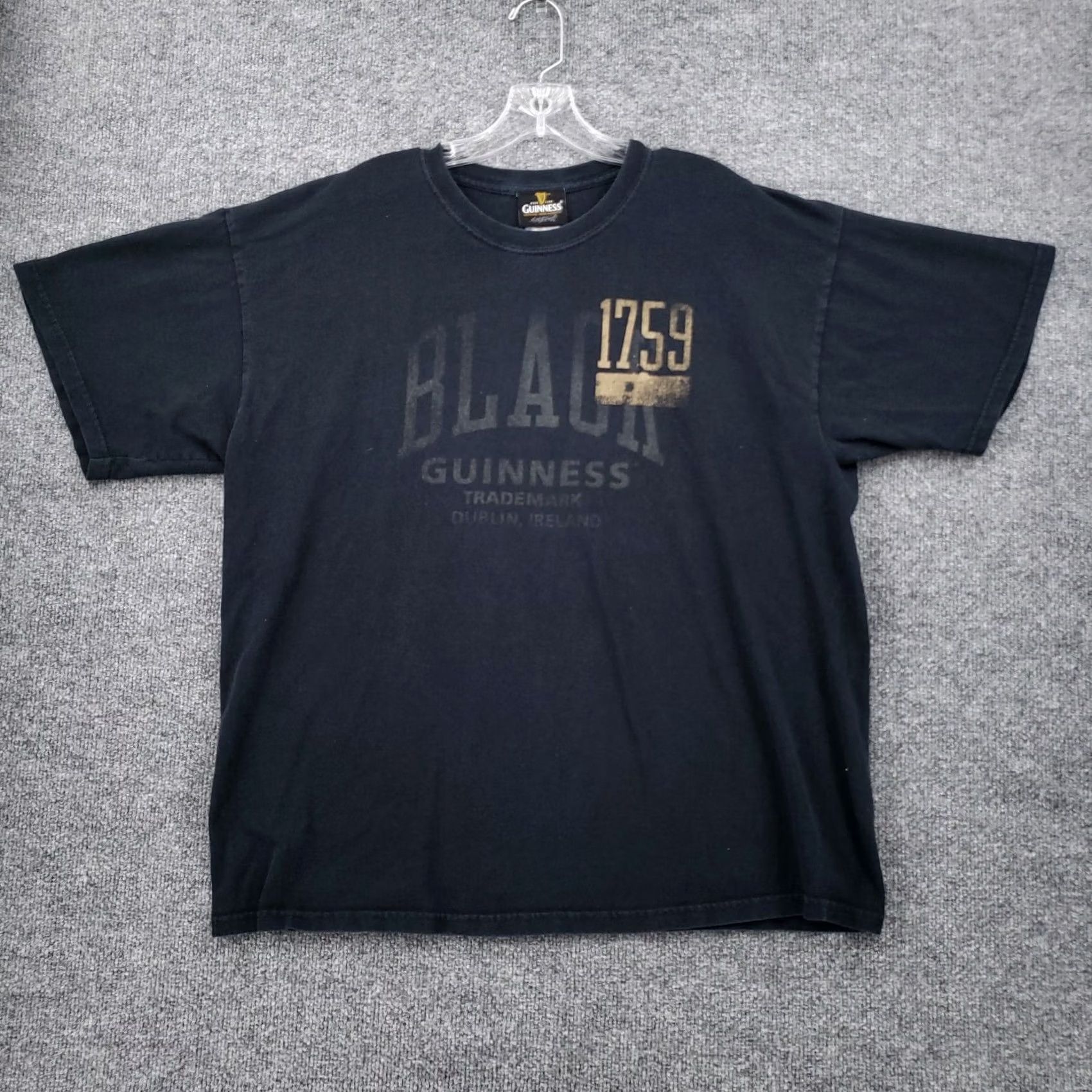 Vintage Guinness Shirt Mens XL Blue Preshrunk Short Sleeve Crew Neck T-Shirt 90s Style Beer Classic Size US XL / EU 56 / 4 - 3 Thumbnail
