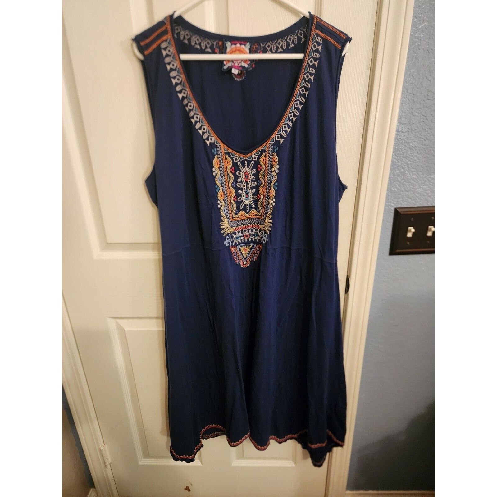 Johnny Was Johnny Was Women's 2X Tunic Embroidered Sleeveless Dress Size XXL / US 16-18 / IT 52-54 - 1 Thumbnail