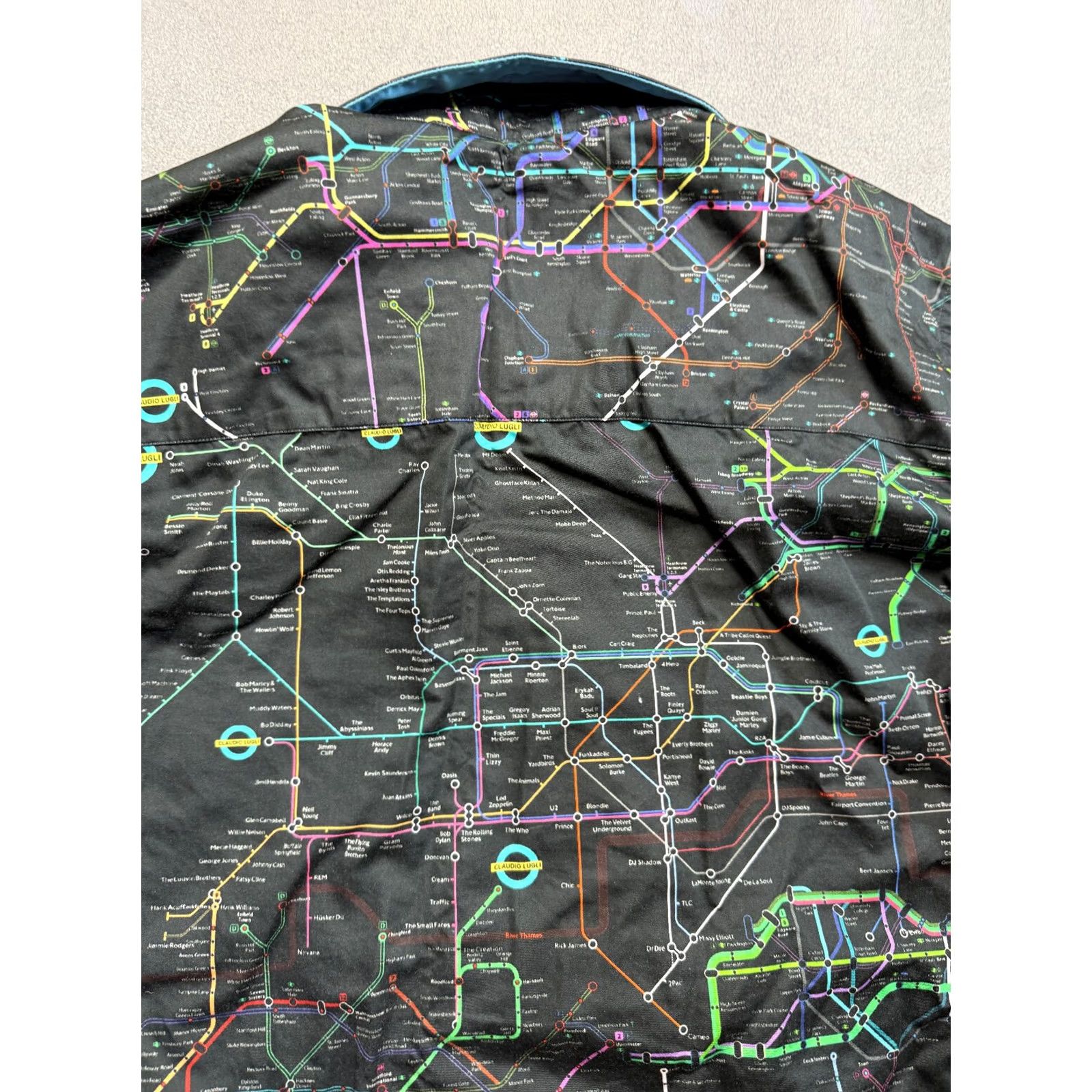 Vintage Claudio Lugli London Underground Black Button Up Shirt Long Sleeve Mens size L Size US L / EU 52-54 / 3 - 7 Thumbnail