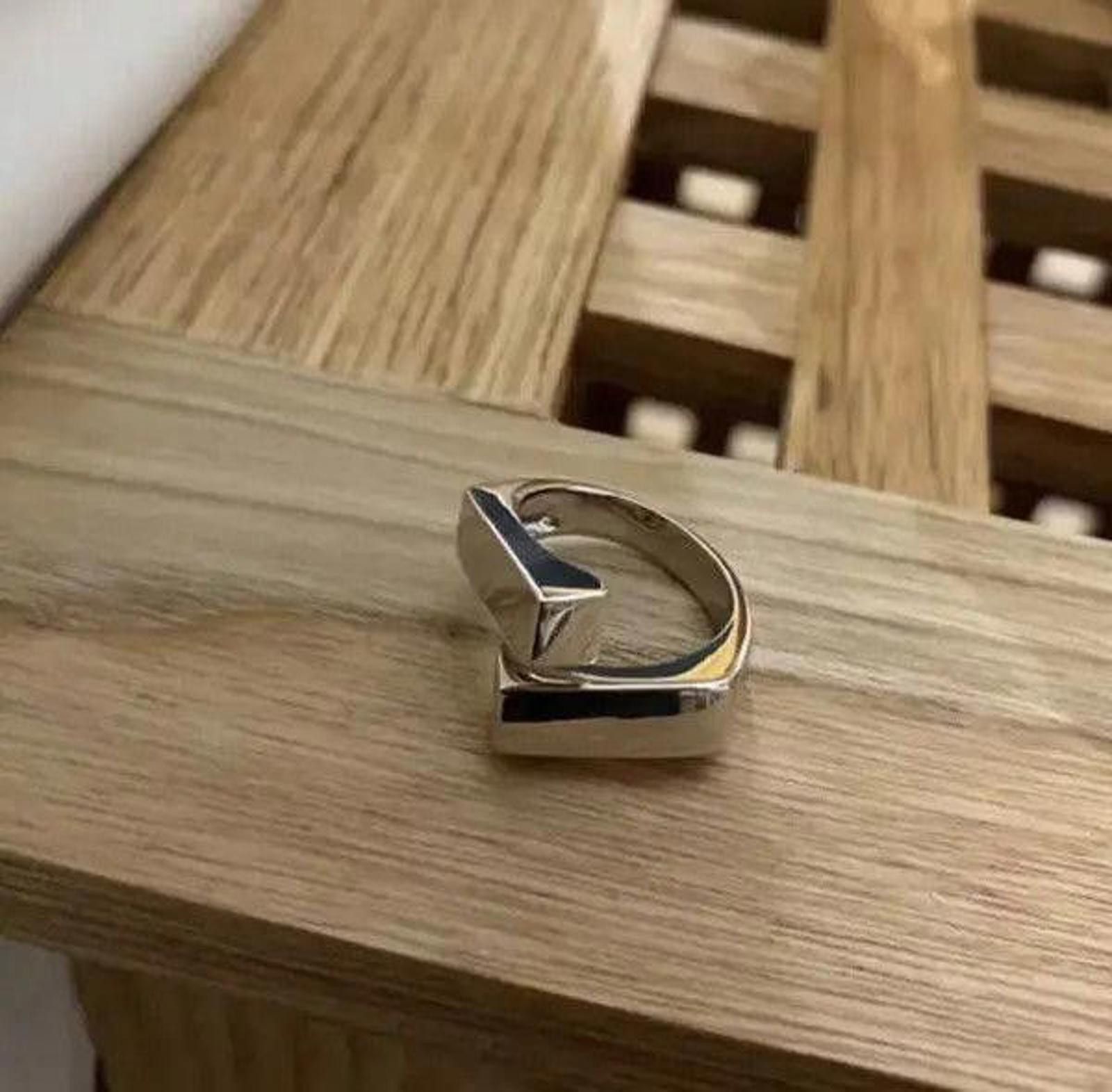 Jewelry Irregular Silver Minimal Ring Size ONE SIZE - 2 Thumbnail