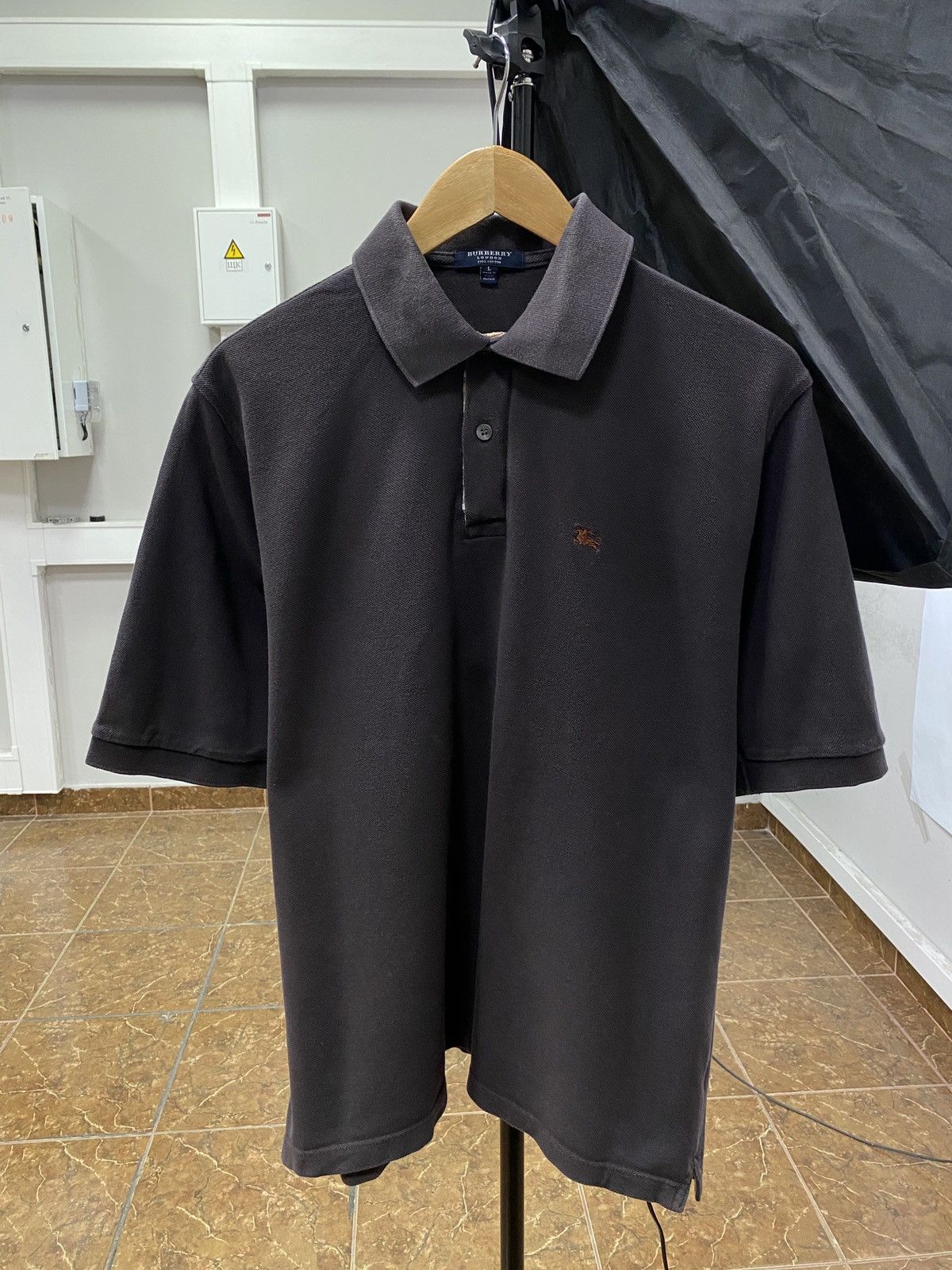 Burberry 🇬🇧 Vintage 90s Burberry London Polo T-Shirt Retro Rare Hype Size US L / EU 52-54 / 3 - 1 Thumbnail
