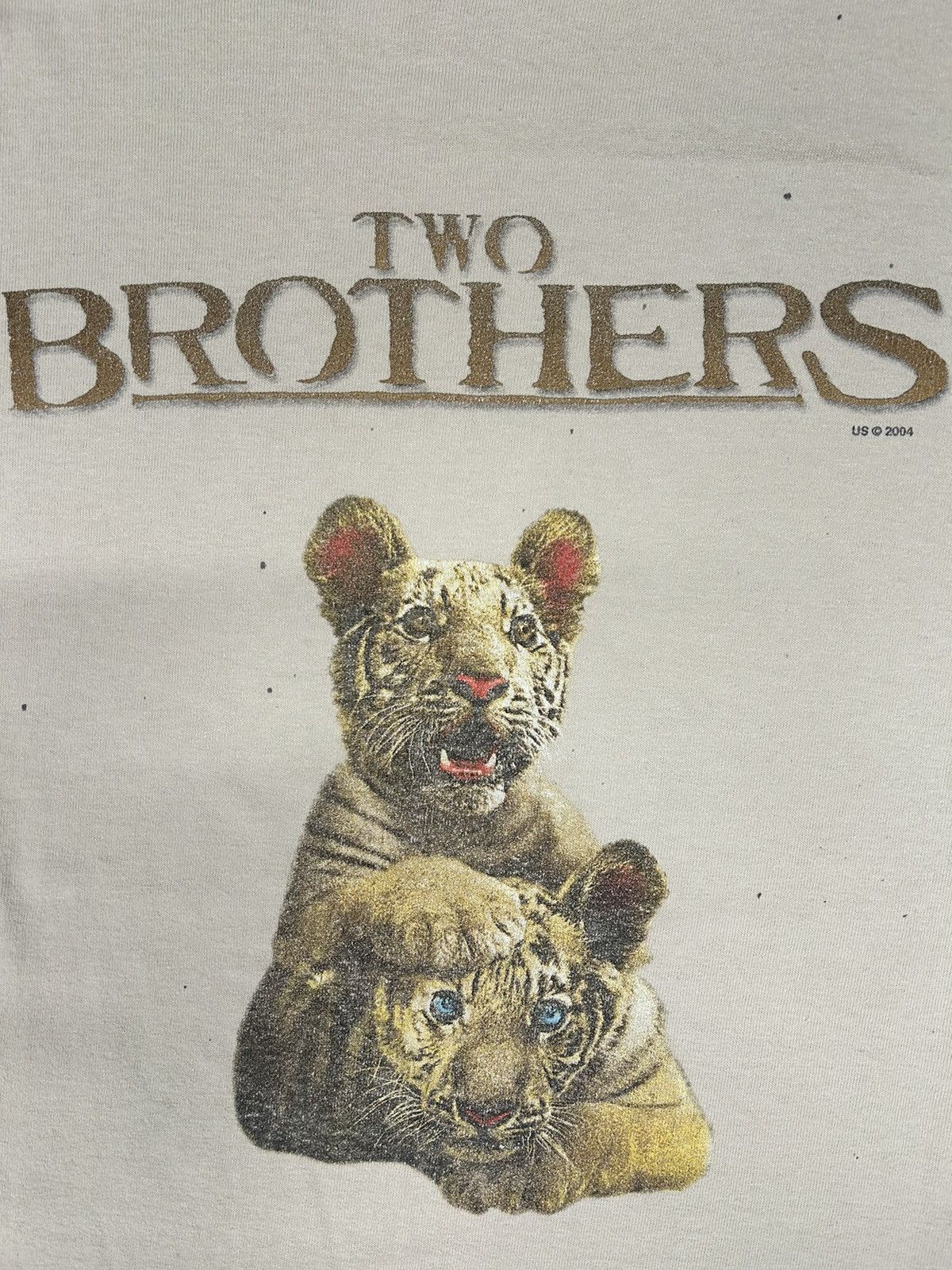 Vintage Crazy Vintage Y2K Two Brothers Animal Movie Promo Tee Shirt Size US XL / EU 56 / 4 - 2 Thumbnail