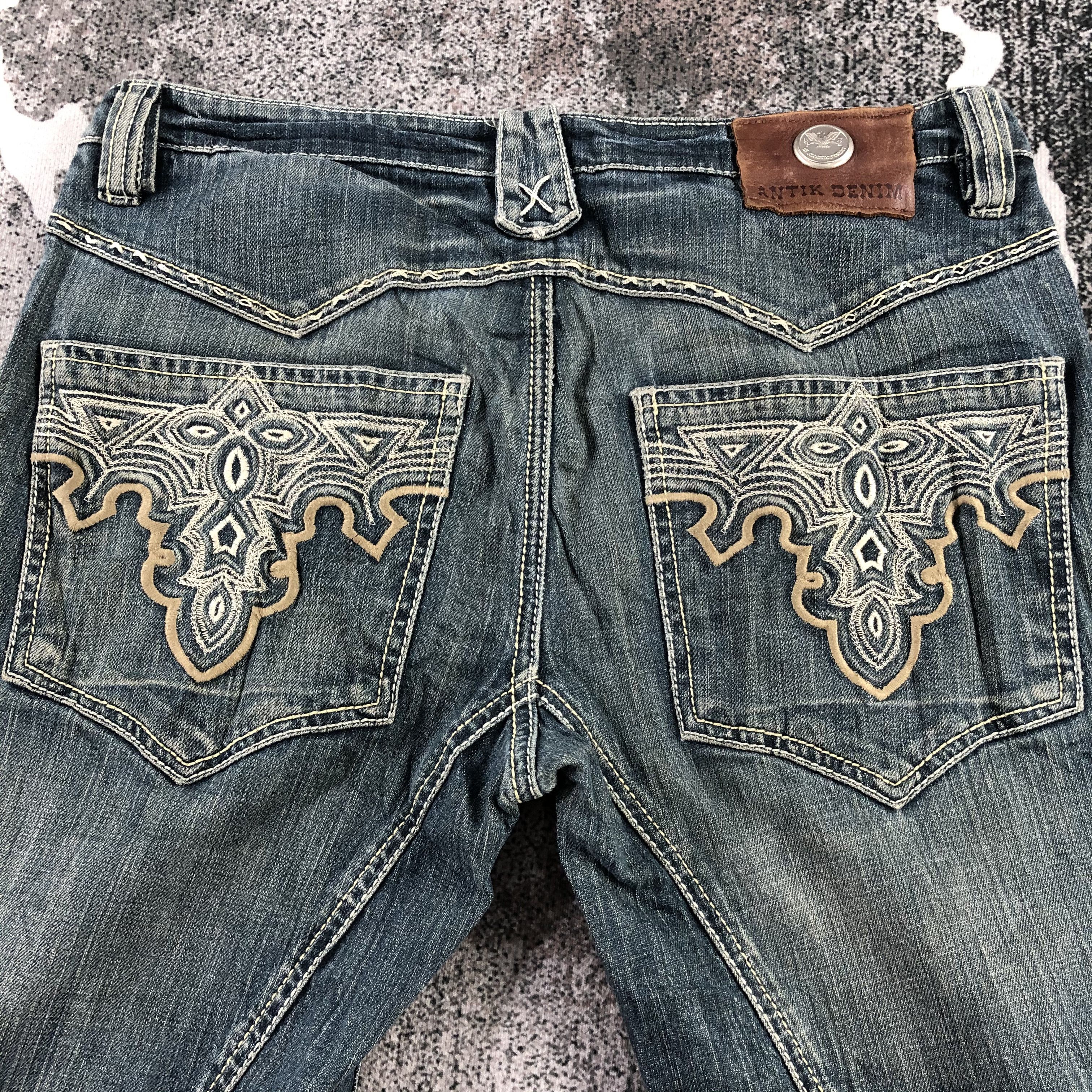 Antik Denim Antik Denim Patchwork Blue Wash Dneim KJ1294 Size US 31 - 4 Thumbnail