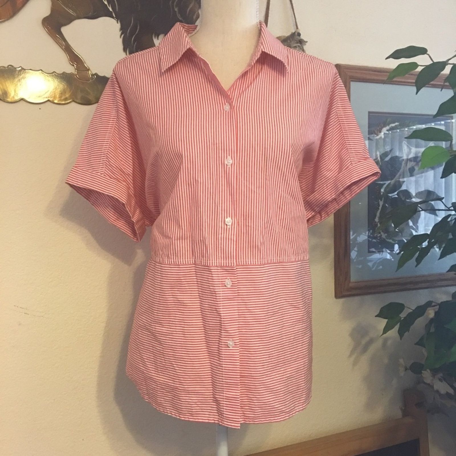 Calvin Klein Calvin Klein Jeans Cotton boxy stripe shirt Size L / US 10 / IT 46 - 1 Thumbnail