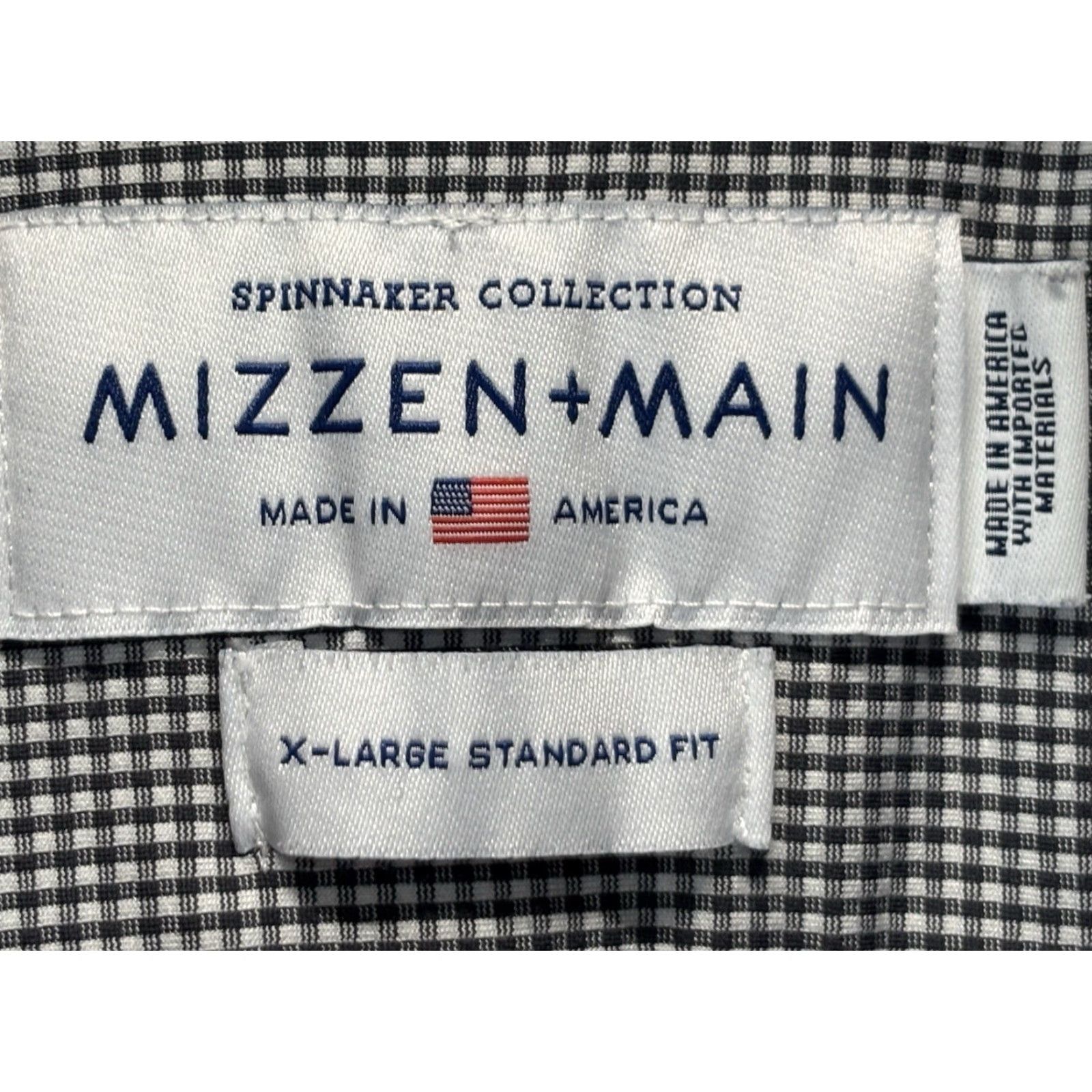 Mizzen+Main Mizzen+Main Shirt Mens X-large Performance Stretch Button Up Leeward Check Size US XL / EU 56 / 4 - 5 Thumbnail