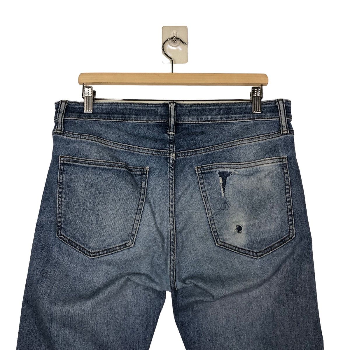 Japanese Brand 🔥VINTAGE DENIM JEANS FLARE UNIQLO JAPAN ISSEY MIYAKE Size US 34 / EU 50 - 9 Thumbnail