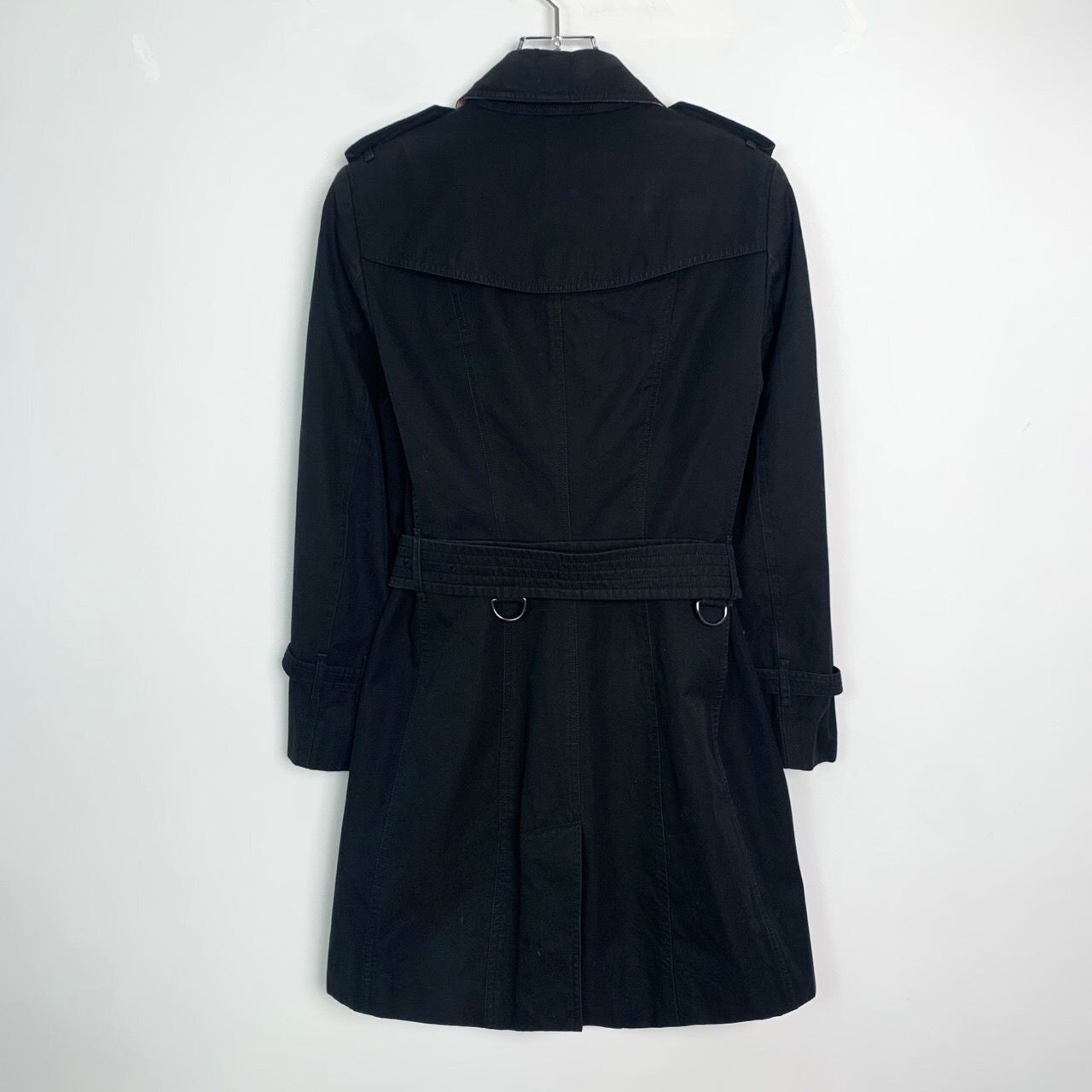 Burberry Burberry Black Double-Breasted Sandringham Trench Coat Size Size XS / US 0-2 / IT 36-38 - 7 Thumbnail