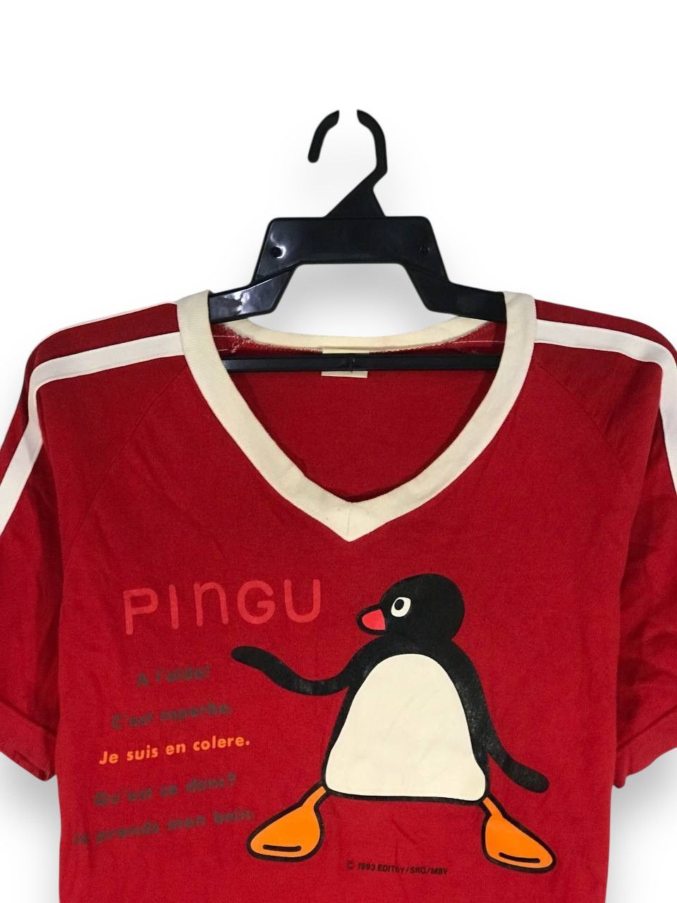 Vintage 1993 Pingu cartoon Short Sleeve T Shirts