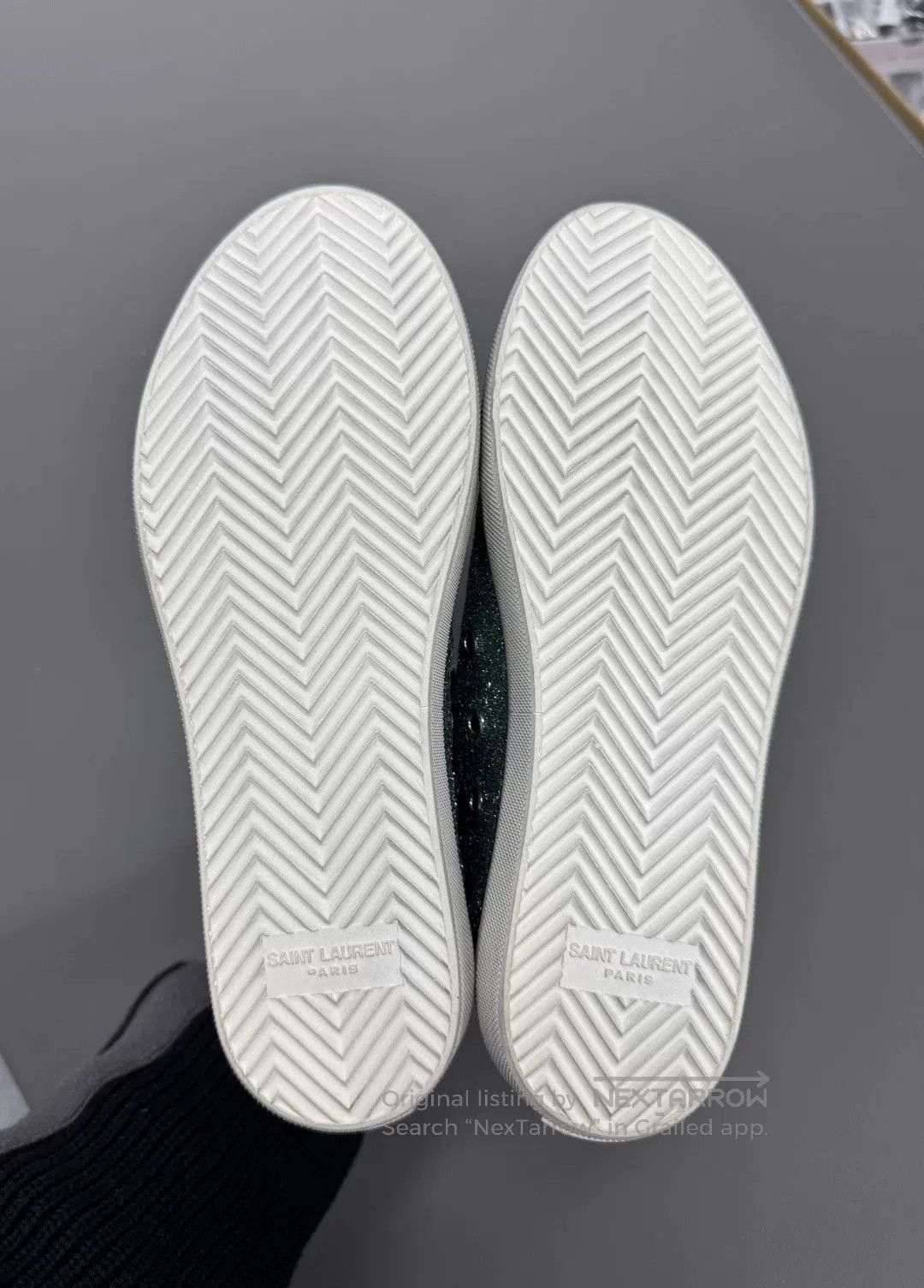 Saint Laurent Paris Saint Laurent Glitter High-Top Casual Shoes. Size US 4 / IT 34 - 4 Thumbnail