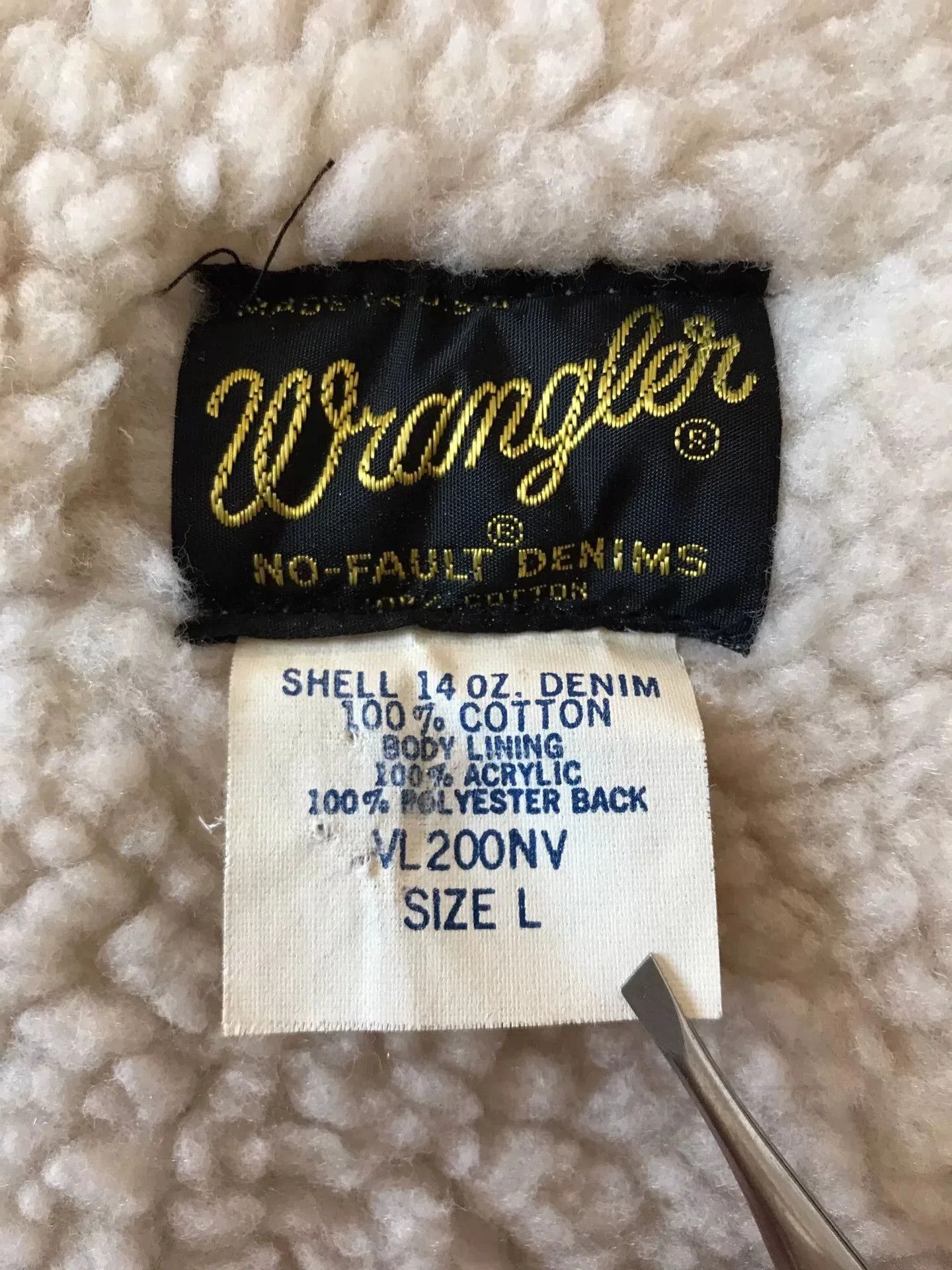 Wrangler 1980s US Wrangler VL200NV Vest. Size US L / EU 52-54 / 3 - 8 Thumbnail