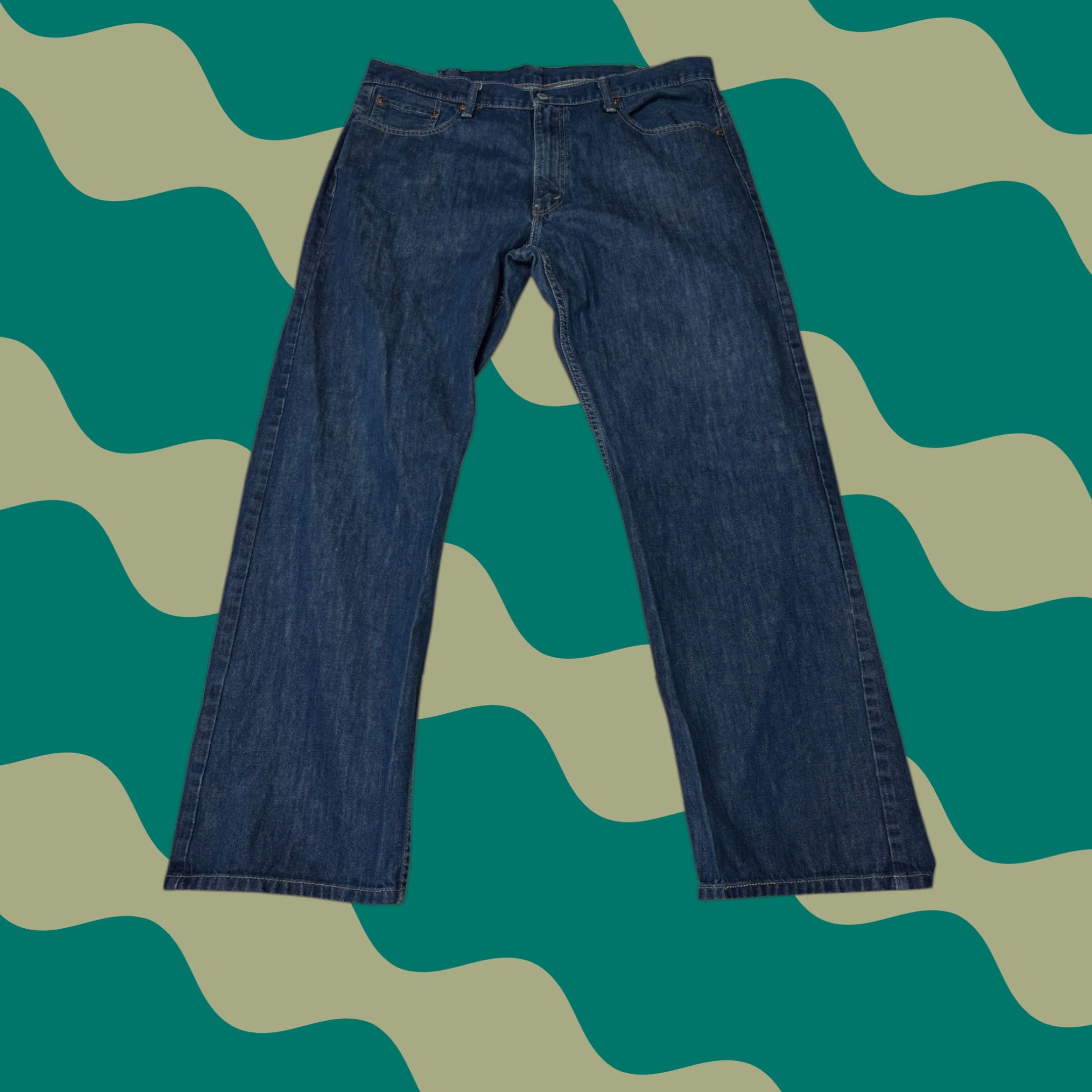 Levi's Levi's 569 Jeans Dark Wash Mens 38x34 Relaxed Straight 5-Pocket Denim Cotton Zip Button Logo Zipper Vintage No Size US 38 / EU 54 - 1 Thumbnail