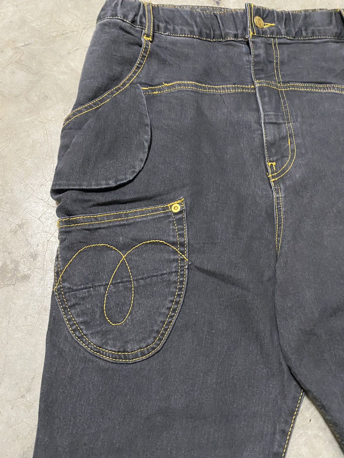 Issey Miyake × mercibeaucoup Faded Black Issey Miyake Mercibeaucoup High Rise Jeans @123 Size US 32 / EU 48 - 5 Thumbnail