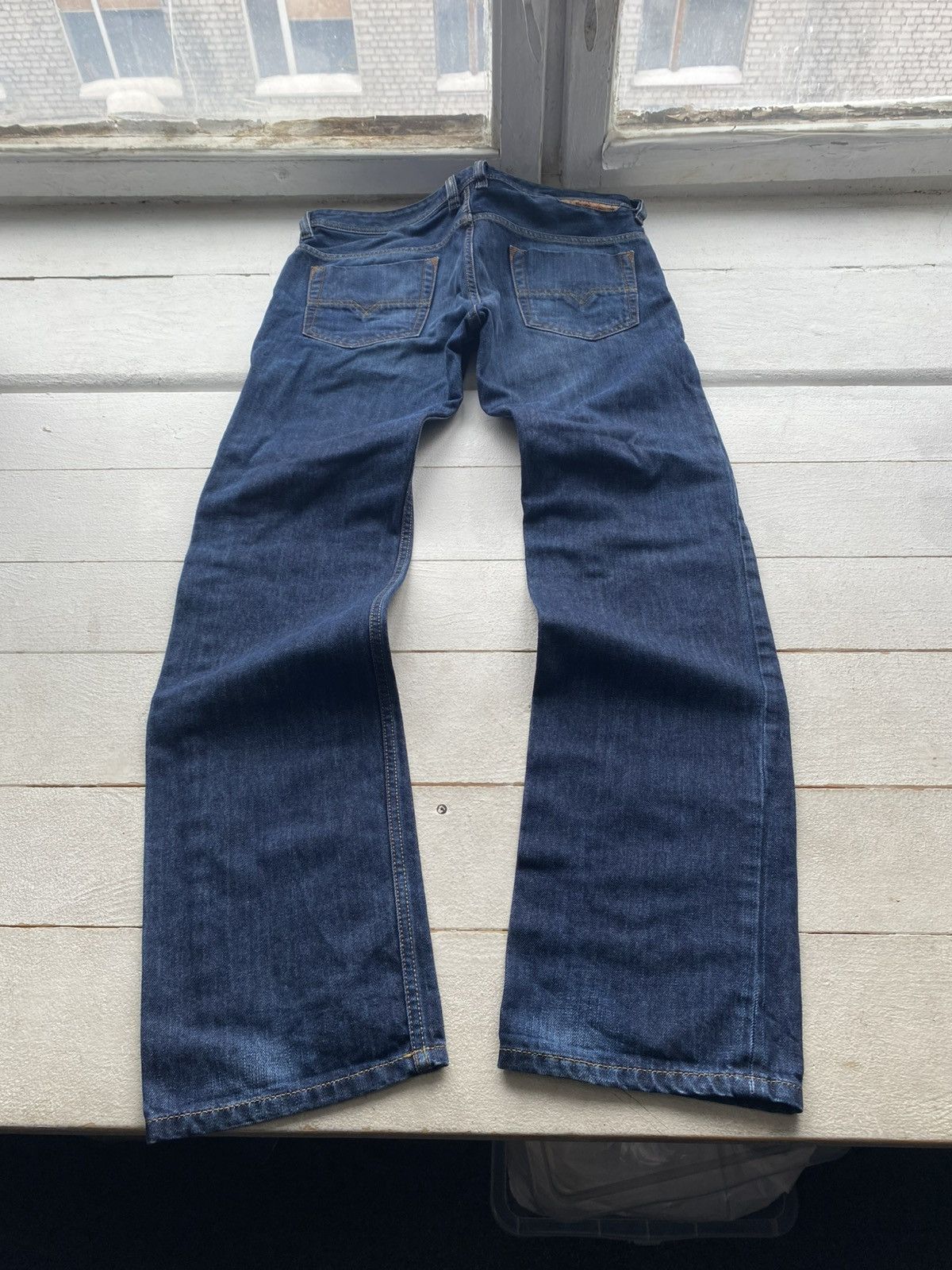 Diesel Luxury 00s Diesel Safado Retro Regular Slim Straight Jeans Size US 31 - 10 Thumbnail