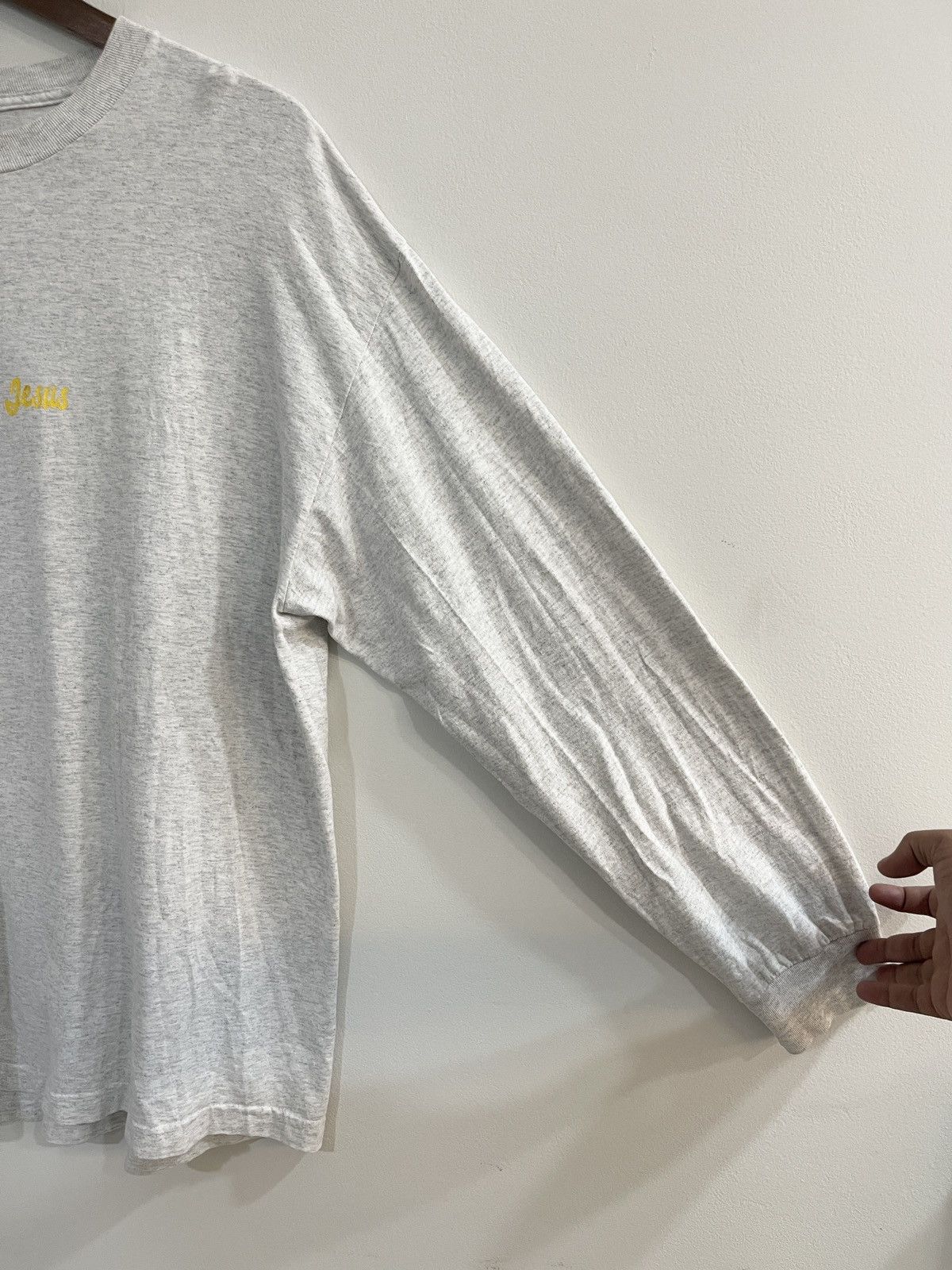 Chocolate VINTAGE CHOCOLATE JESUS MADE IN JAPAN LONGSLEEVES SHIRT Size US XL / EU 56 / 4 - 5 Thumbnail