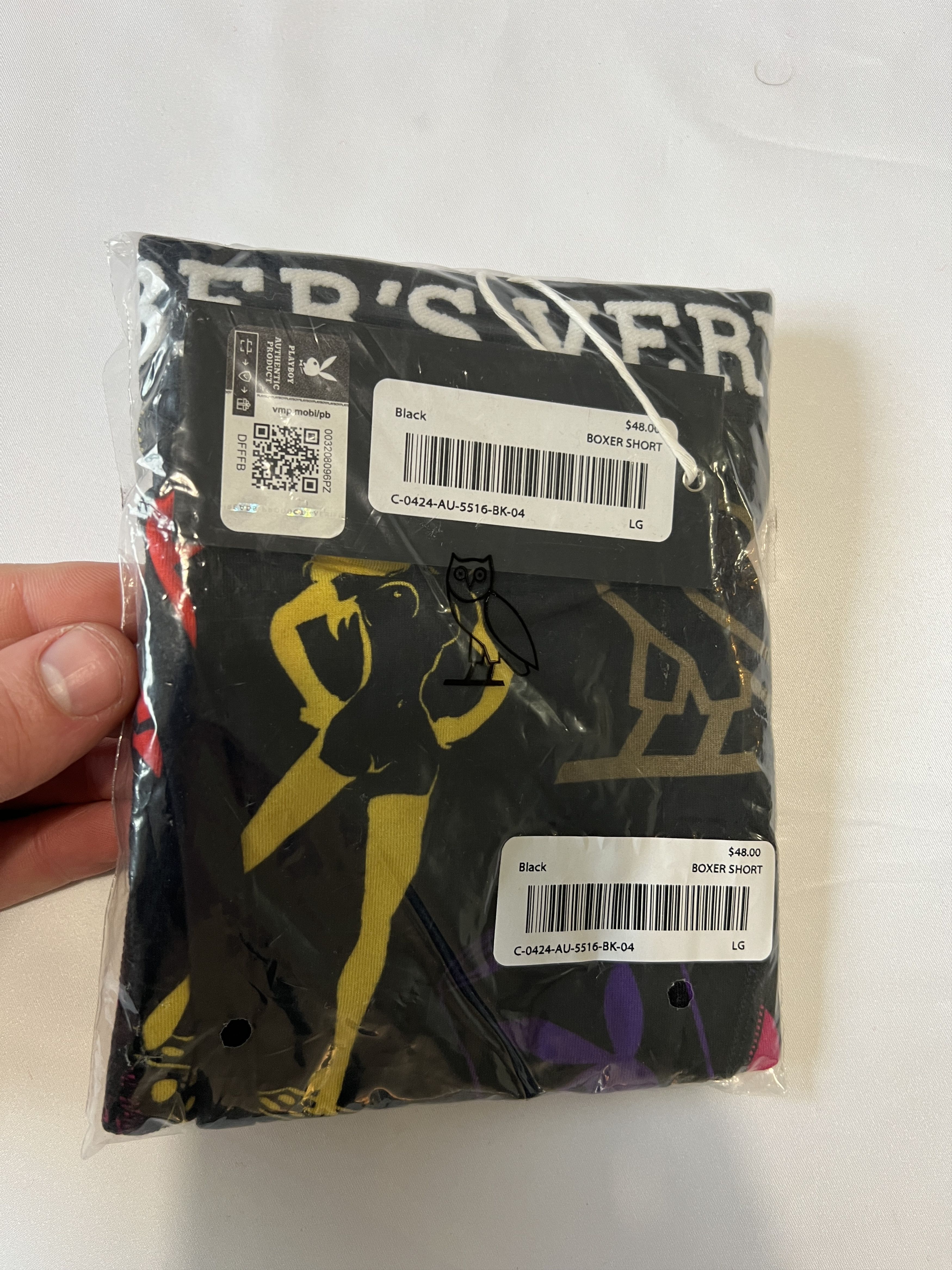 Drake OVO x PLAYBOY PIN-UP BOXER size large Size 32 - 4 Thumbnail
