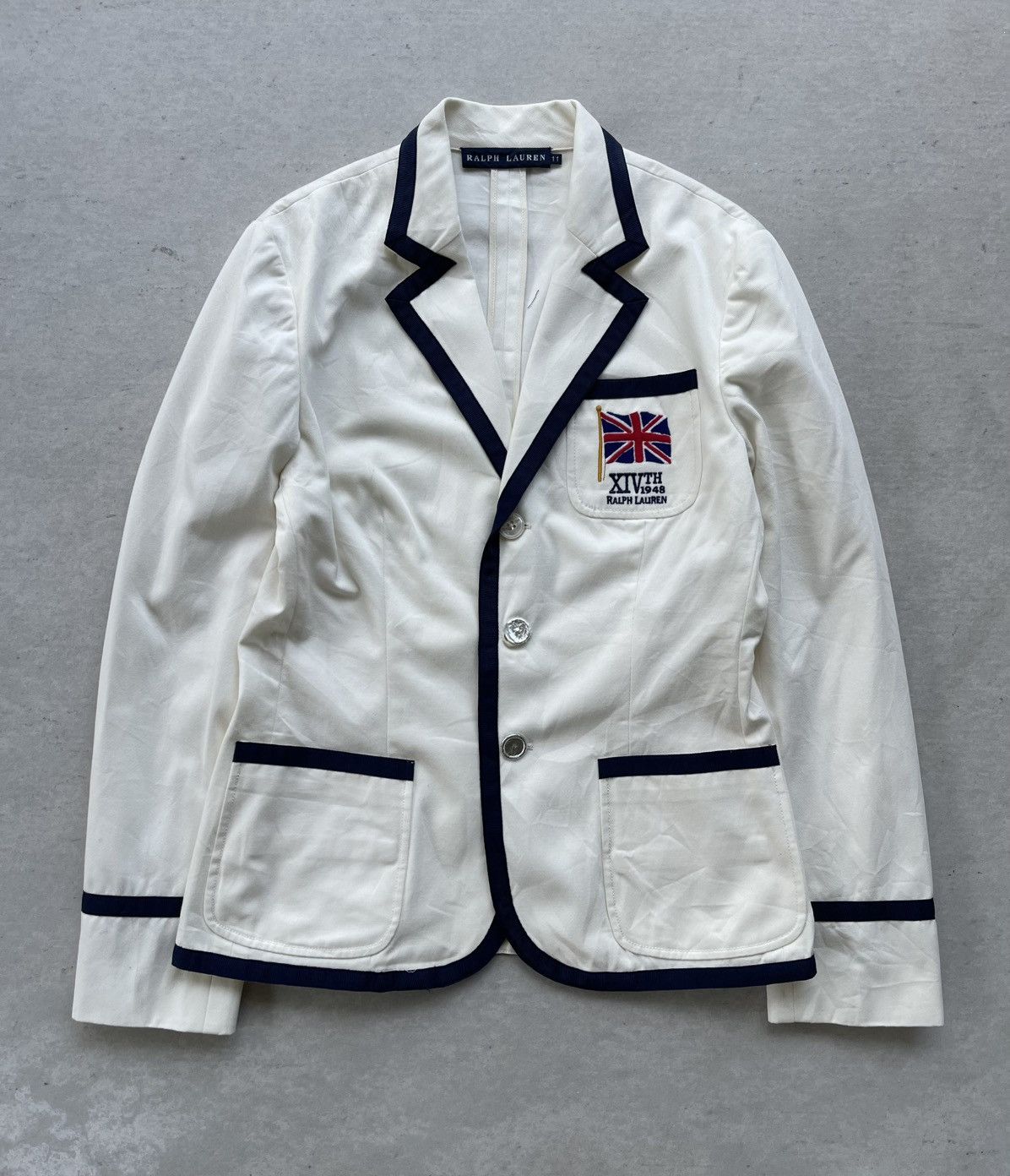 Polo Ralph Lauren RALPH LAUREN SINGLE-BREASTED EMBROIDERED JACK FLAG SUIT Size S / US 4 / IT 40 - 4 Thumbnail