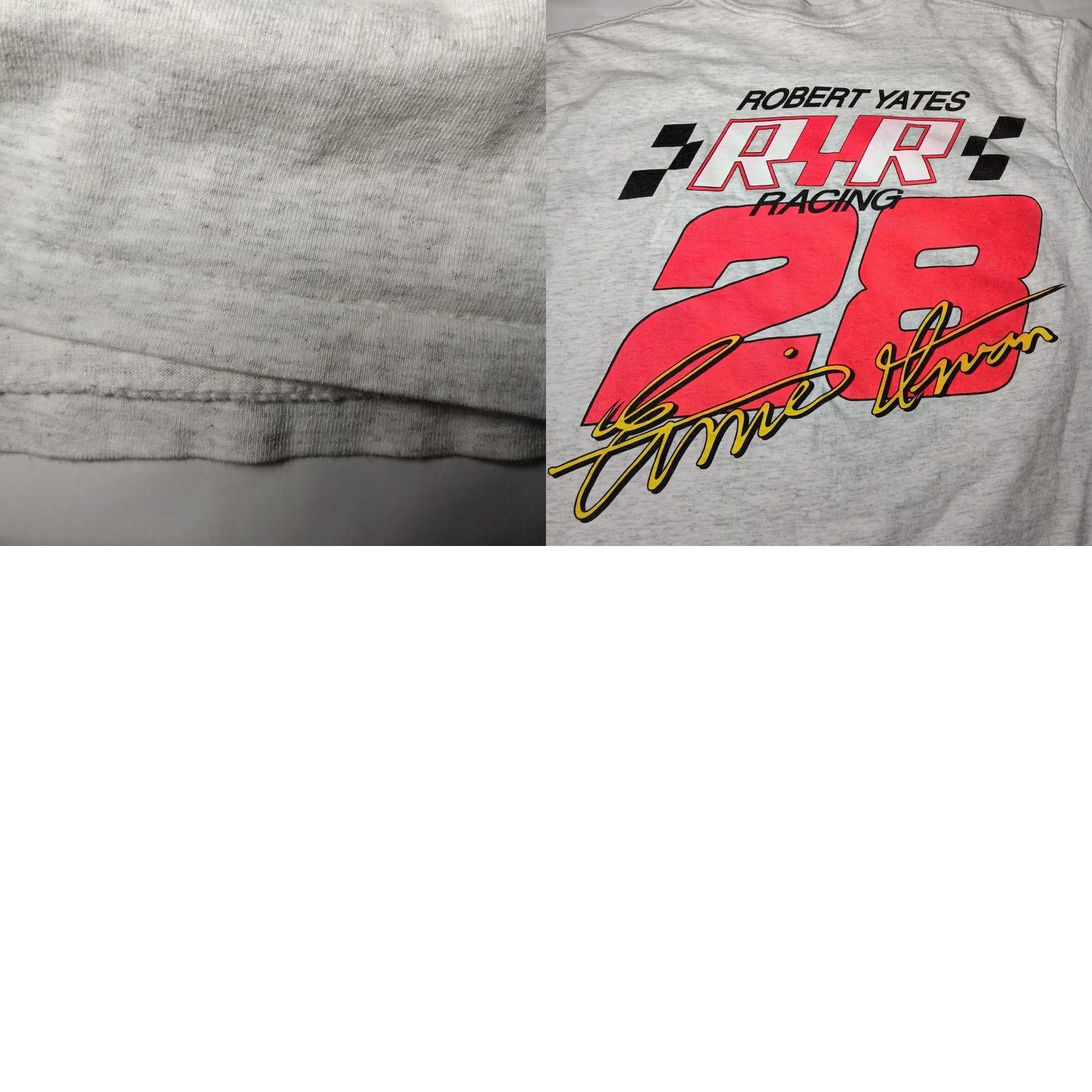 NASCAR VINTAGE NASCAR Ernie Irvan Shirt M Robert Yates Gray Race T Size US M / EU 48-50 / 2 - 9 Thumbnail