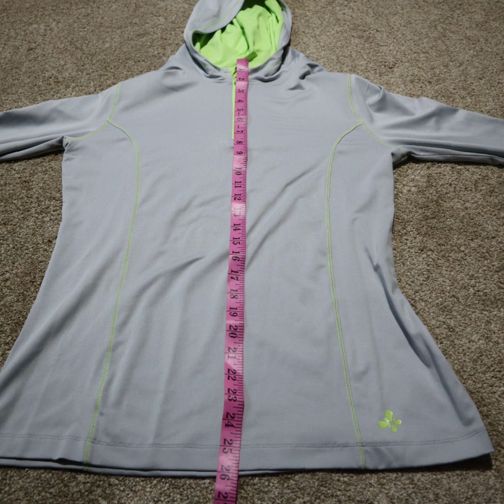 Old Navy Old Navy Gray Full Zip Hoodie Women's M Tall Lightweight Activewear Size M / US 6-8 / IT 42-44 - 5 Thumbnail