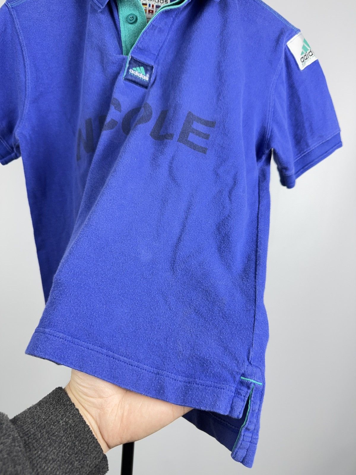 Adidas Adidas Equipment Tennis Polo Nicole Vintage 90s Blue Shirt Size L / US 10 / IT 46 - 11 Thumbnail