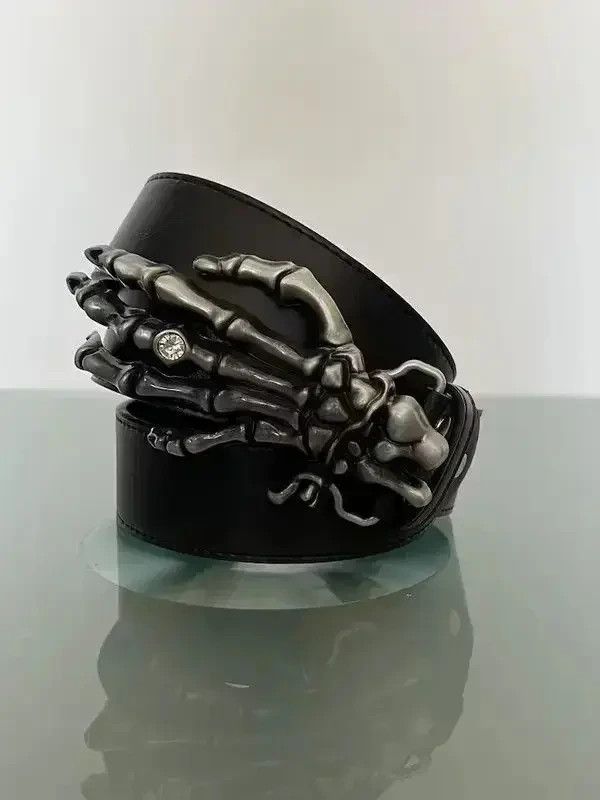 Japanese Brand Rhinestone Skeleton Hand Belt Size ONE SIZE - 4 Thumbnail