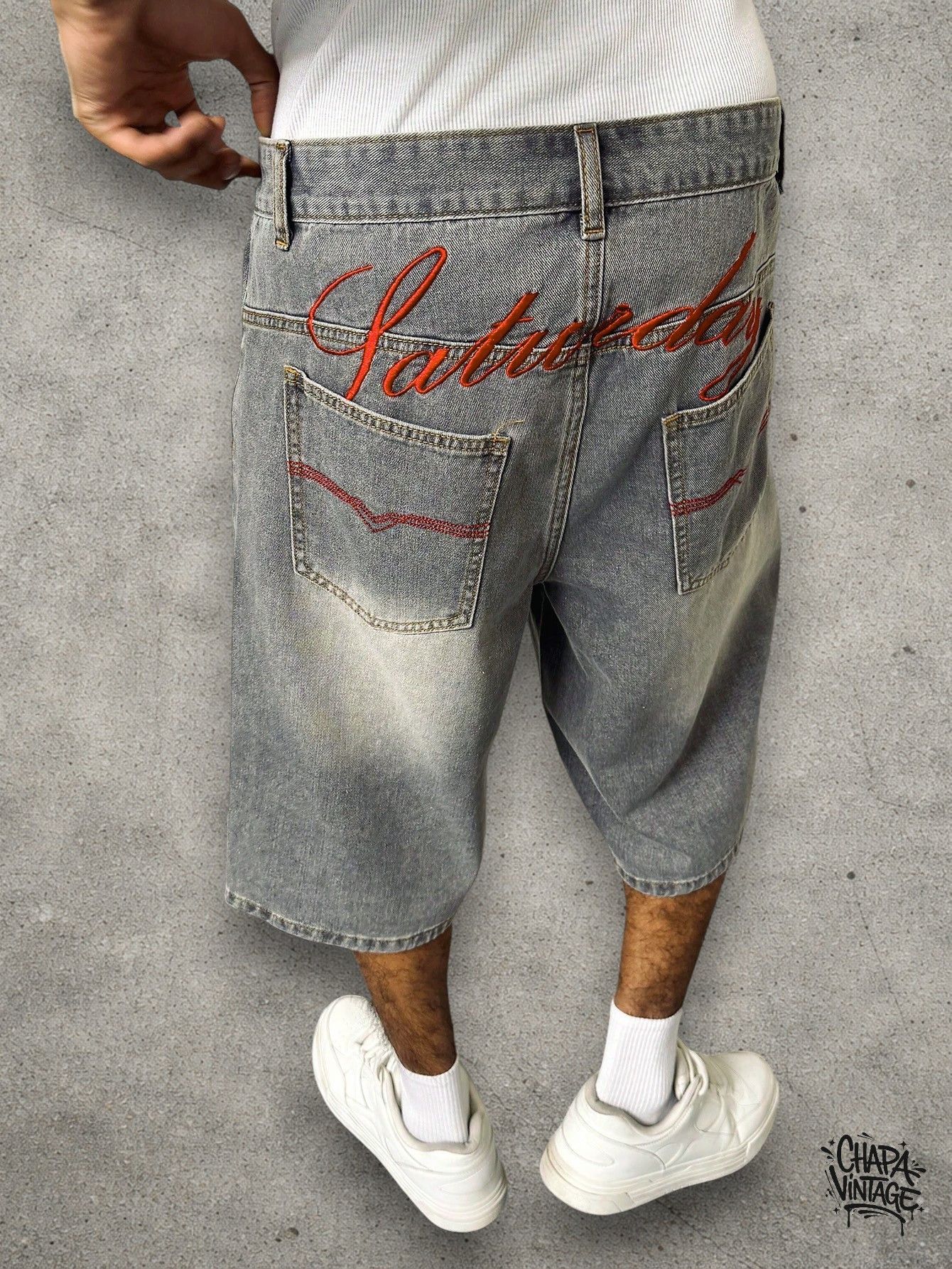 Japanese Brand Washed denim shorts Size US 32 / EU 48 - 1 Thumbnail