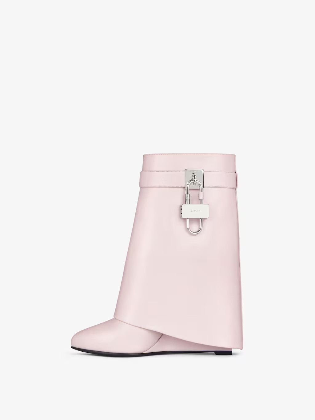 Givenchy o1srvl11e0525 Shark Lock Ankle Boots 90mm in Light Pink Size US 9.5 / IT 39.5 - 3 Thumbnail