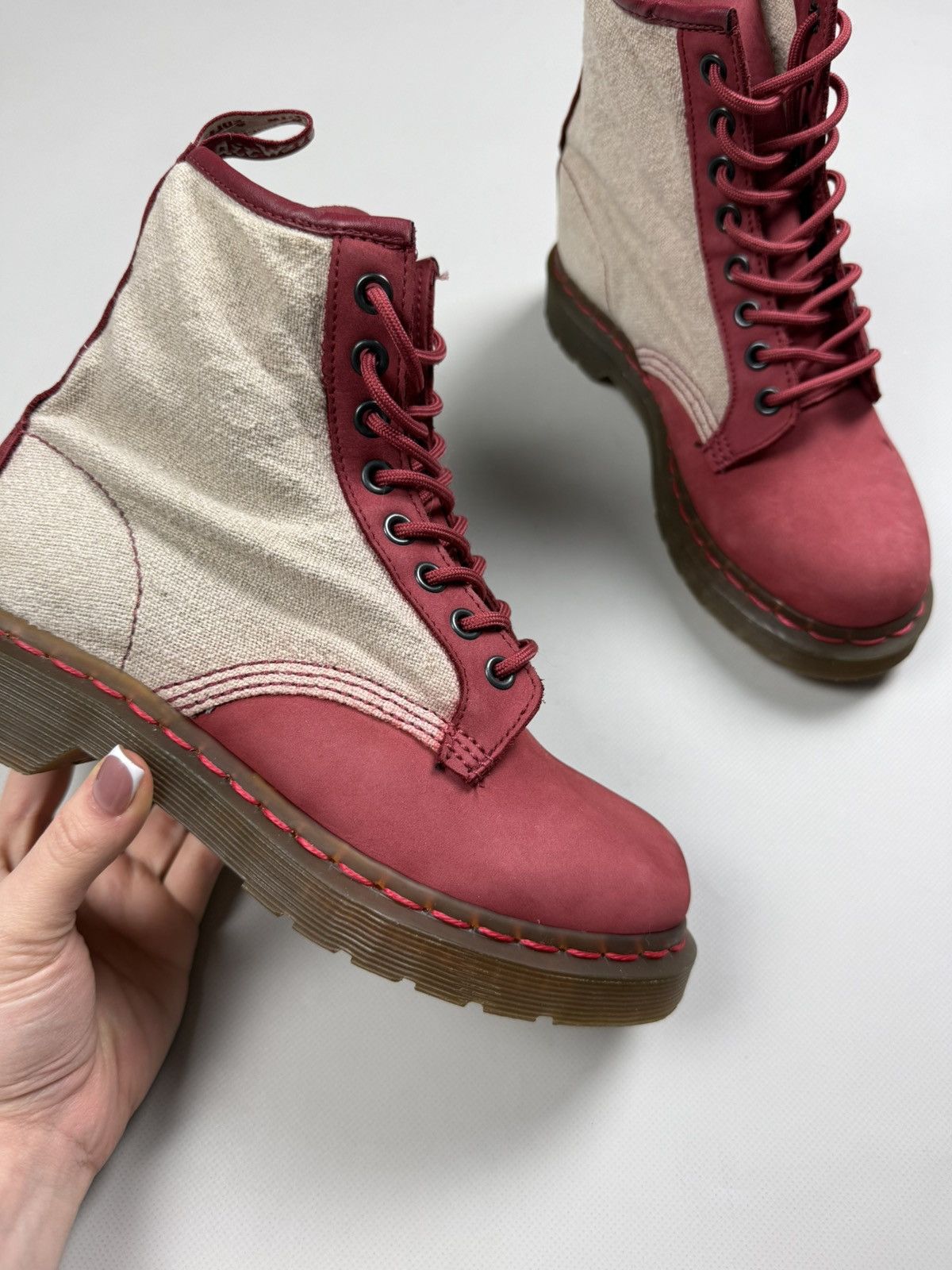 Dr. Martens Dr. Martens 1460 Ladies Leather Combat Boots Shoes Size US 6 / IT 36 - 7 Thumbnail