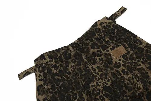 VIBE Punk distressed leopard print loose casual denim work shorts Size US 32 / EU 48 - 5 Thumbnail