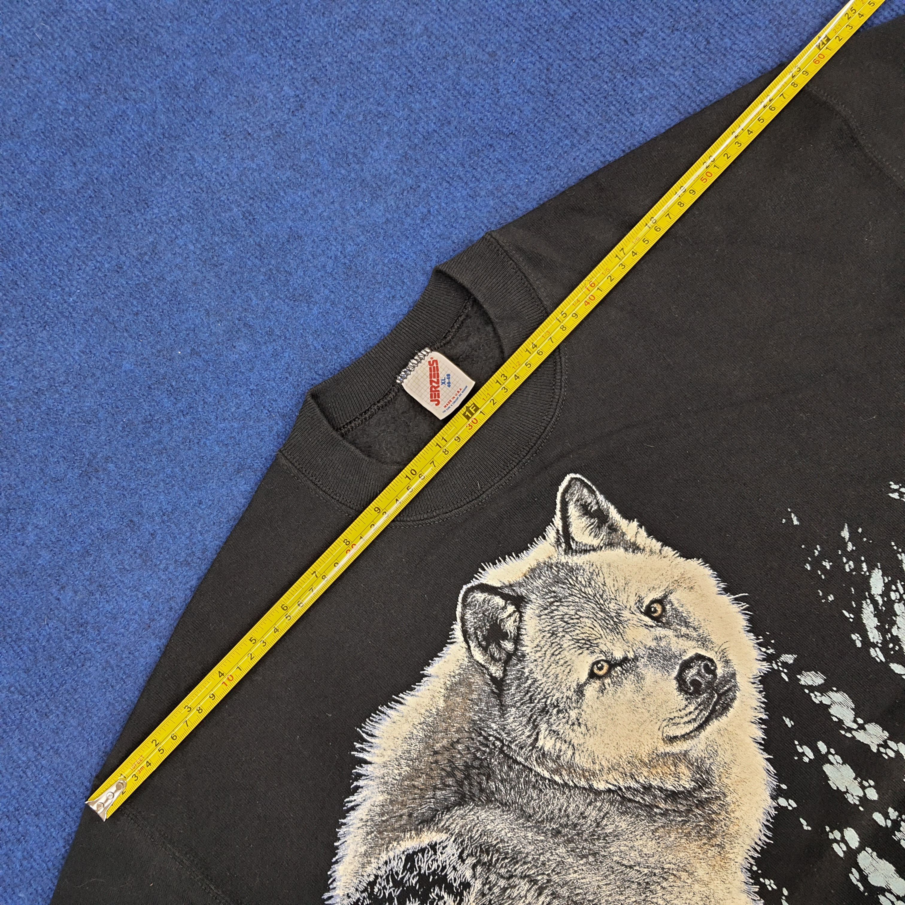 Habitat × Vintage Vintage Habitat Wolf Winter Streetwear Sweatshirt Size US M / EU 48-50 / 2 - 9 Thumbnail