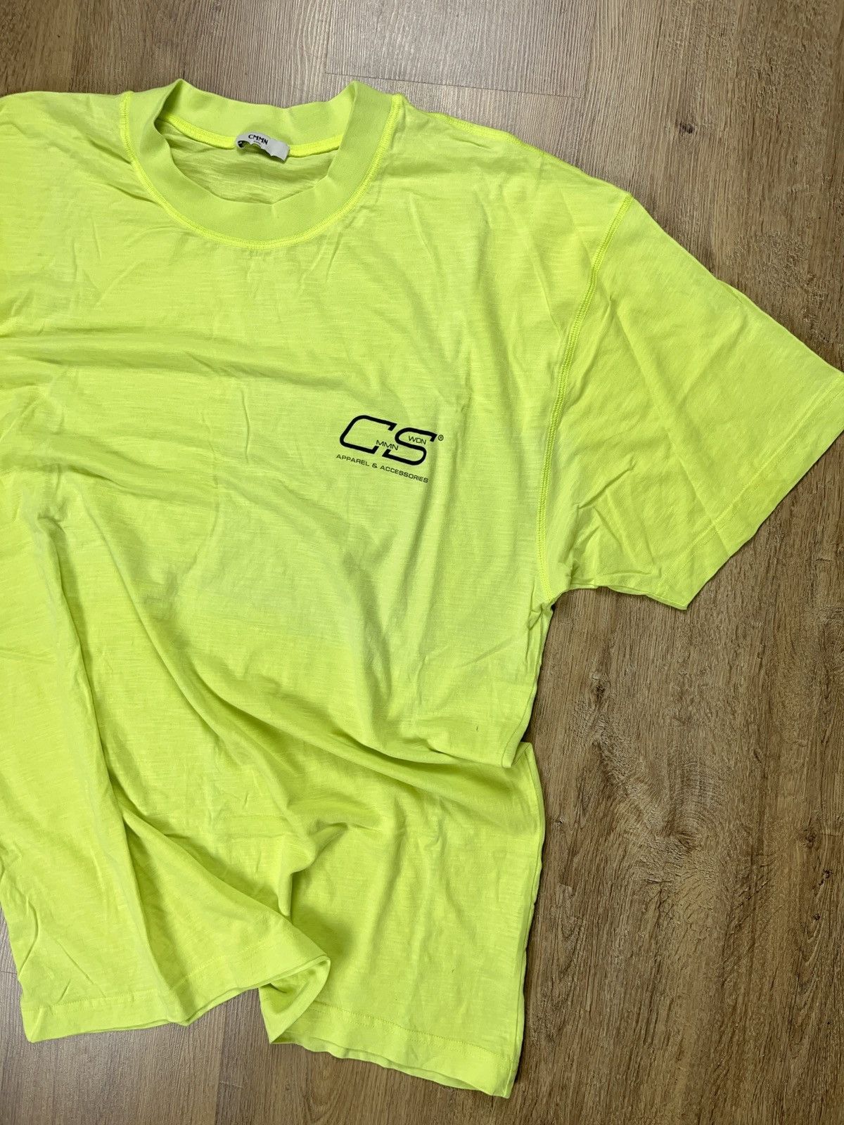CMMN SWDN Cmmn Swdn neon green t-shirt streetwear hype quality grails Size US L / EU 52-54 / 3 - 1 Thumbnail