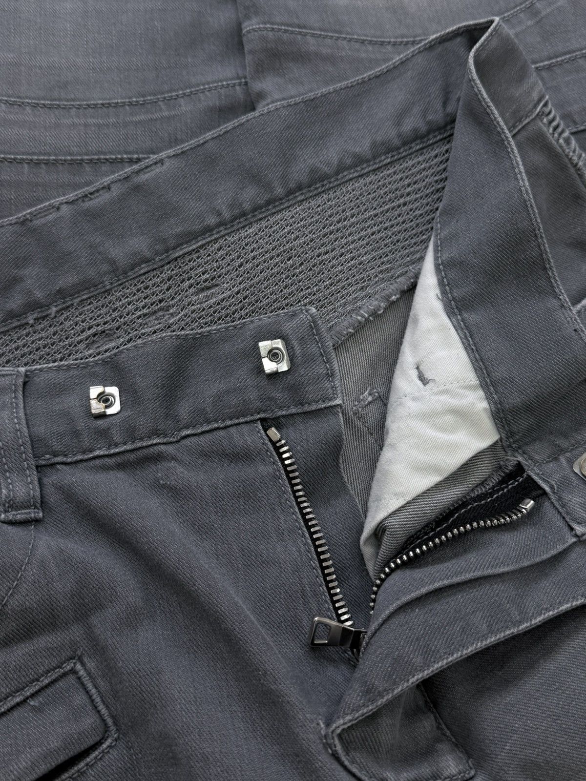 Balmain Balmain Biker Washed Distressed Denim Pants Size US 31 - 10 Thumbnail
