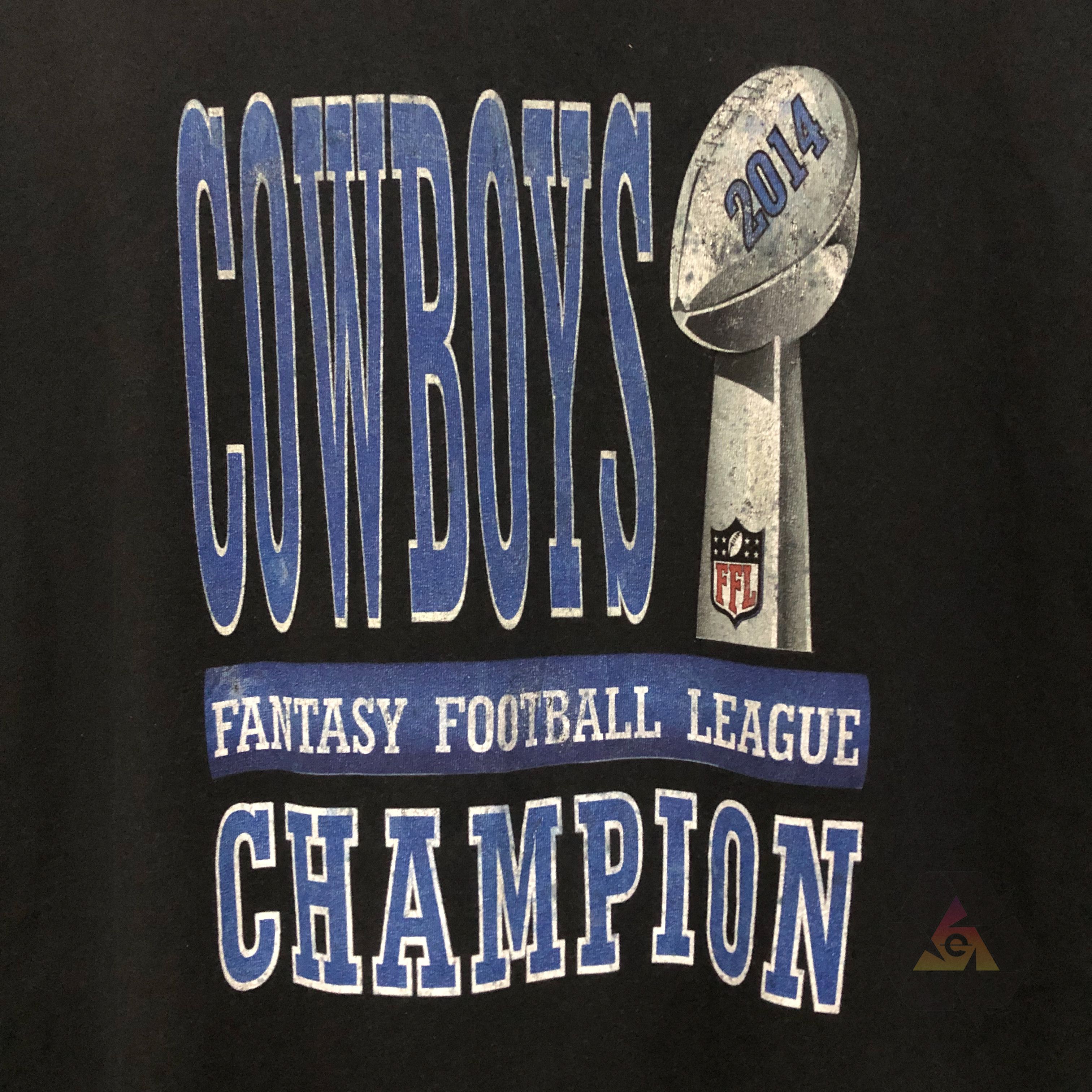 Logo Athletic Vintage Cowboys FFL Champion 2014 T-Shirt Size US XL / EU 56 / 4 - 5 Thumbnail