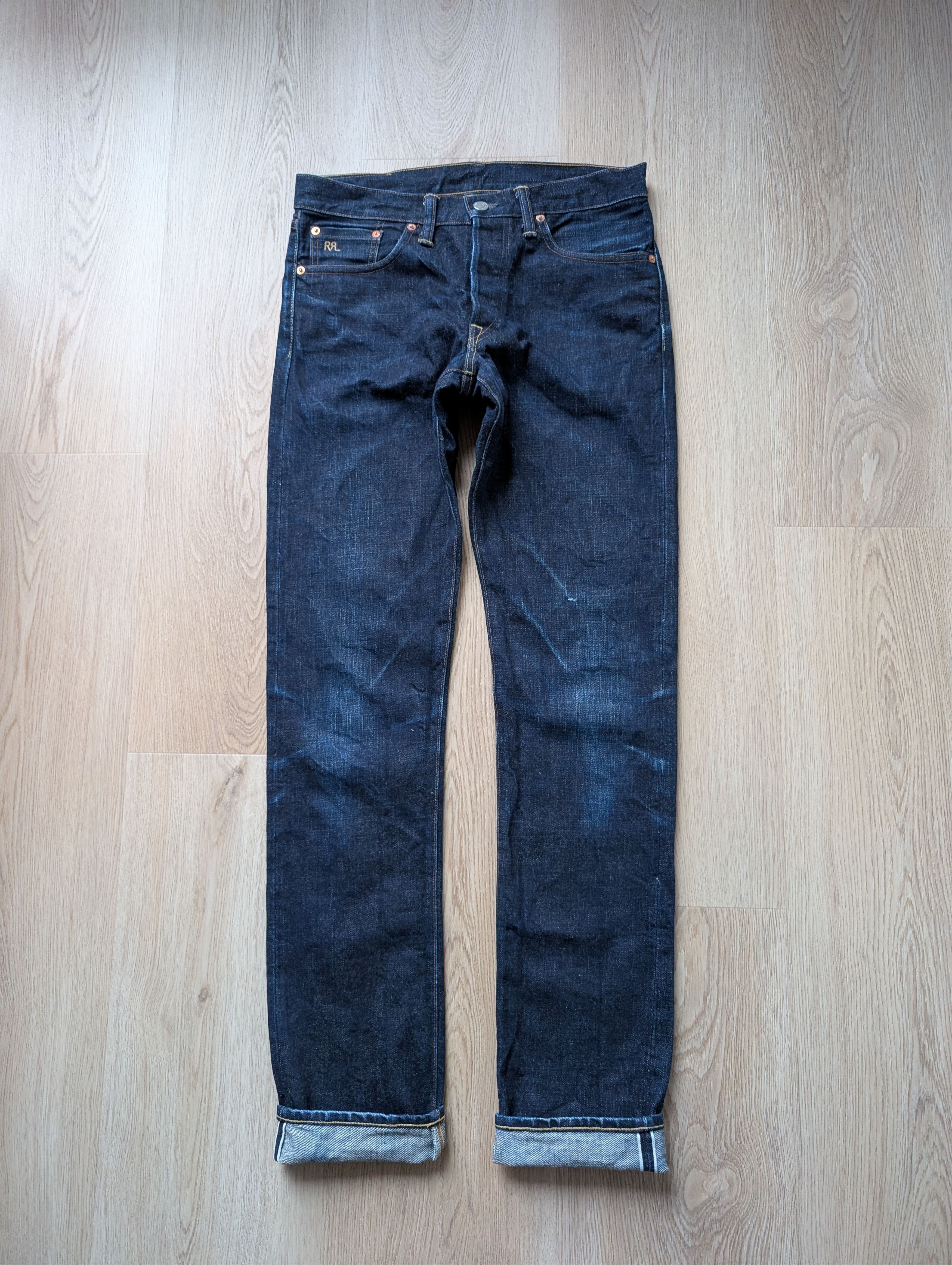 RRL Ralph Lauren RRL Slim Narrow Selvedge Jeans Woven Sanforized 30x34 Size US 30 / EU 46 - 13 Thumbnail