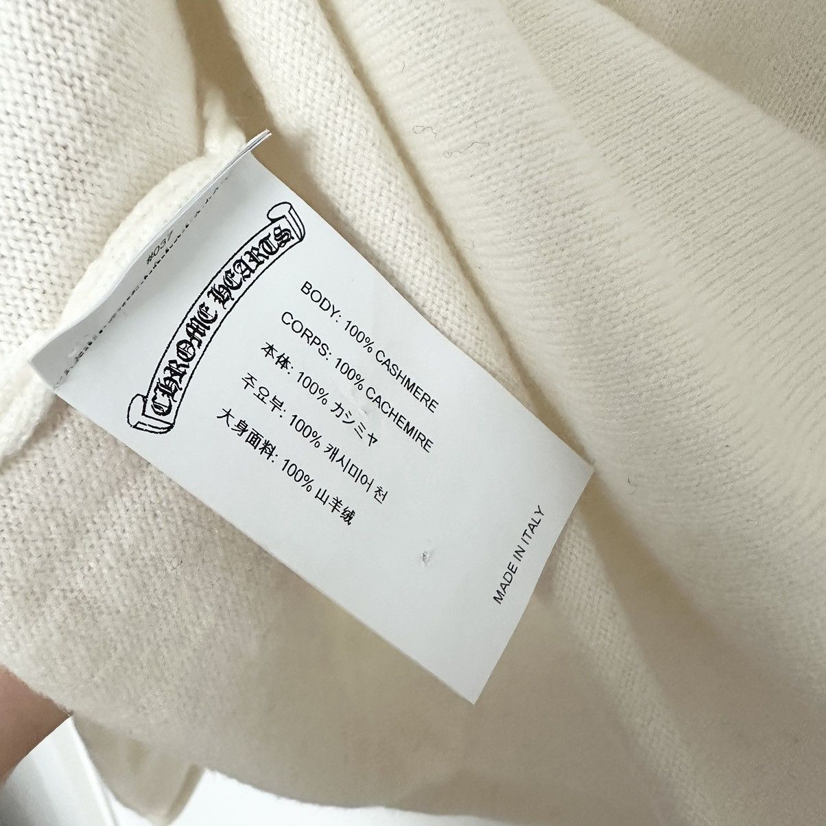 Chrome Hearts Chrome Hearts Crystal Cashmere Sweater Size XS / US 0-2 / IT 36-38 - 5 Thumbnail