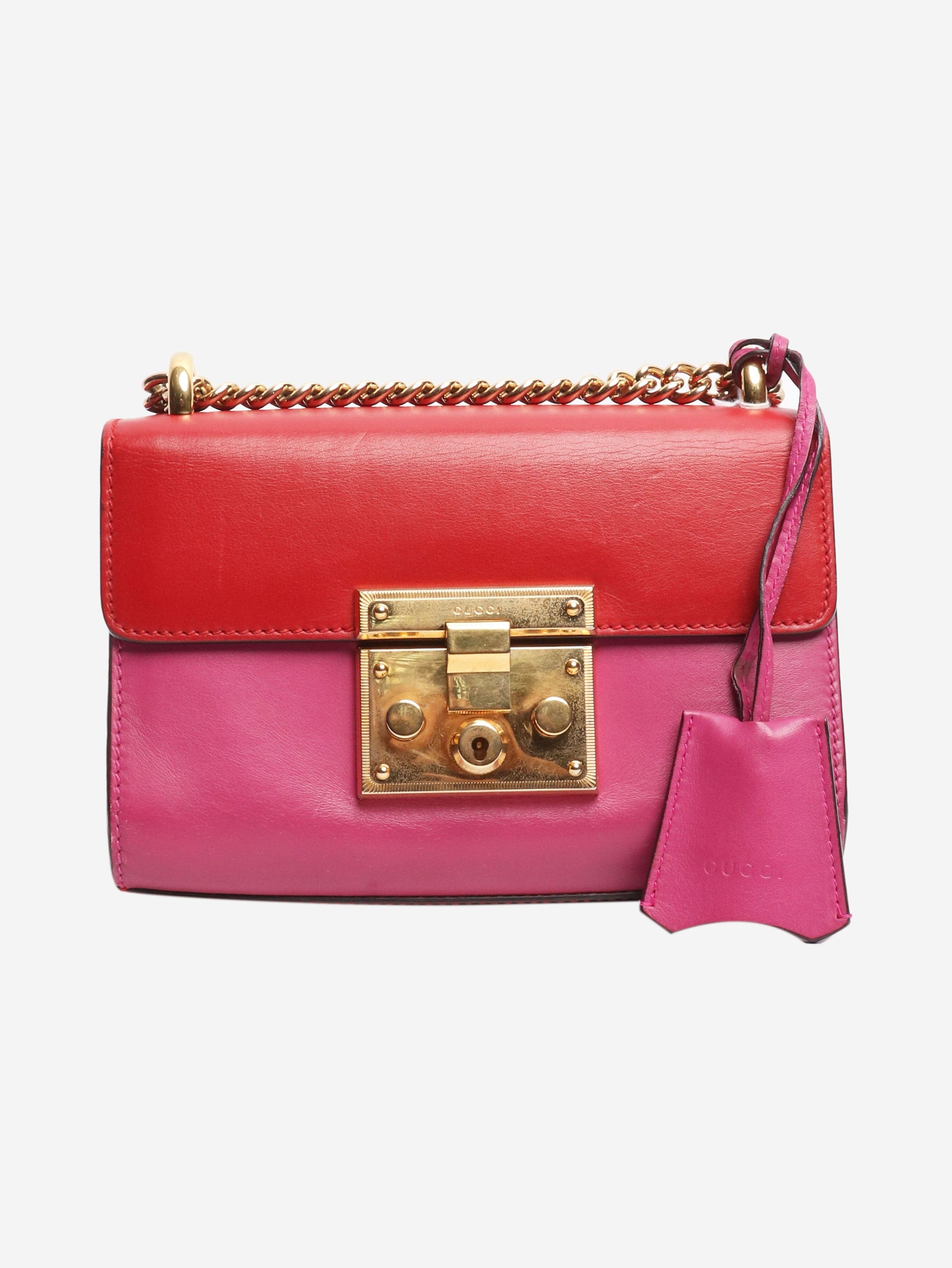 Gucci Red and pink Padlock shoulder bag Size ONE SIZE - 1 Thumbnail