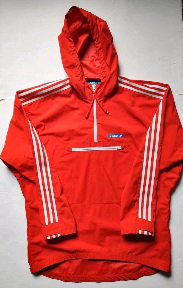 Adidas Tennoji Windbreaker Jacket Anorak Hood Pocket Zip