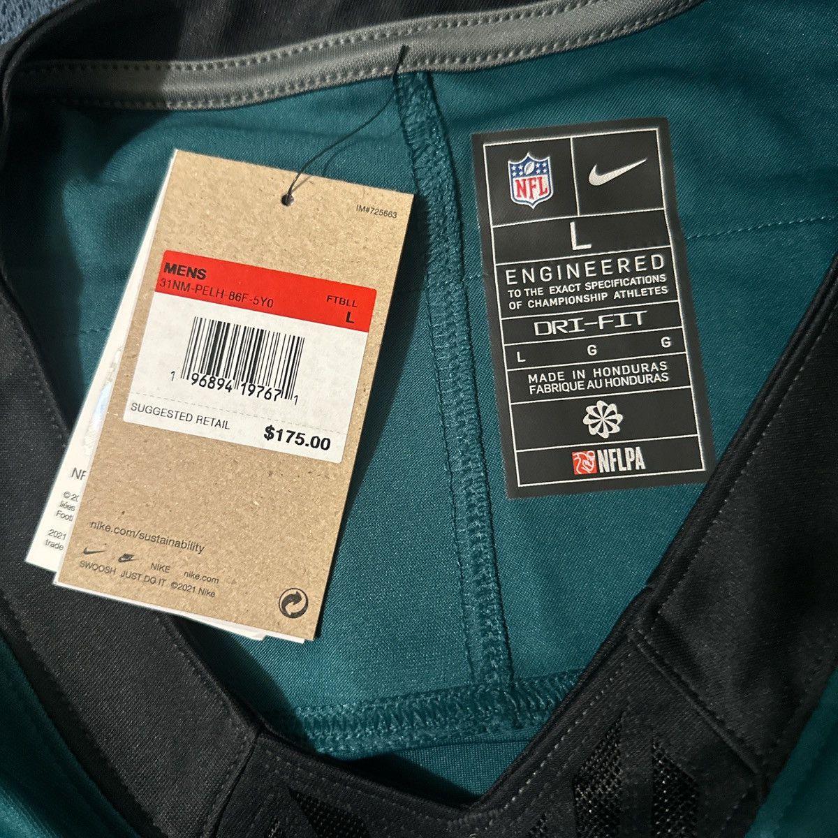 NFL Jalen Hurts Jersey Size US L / EU 52-54 / 3 - 2 Thumbnail